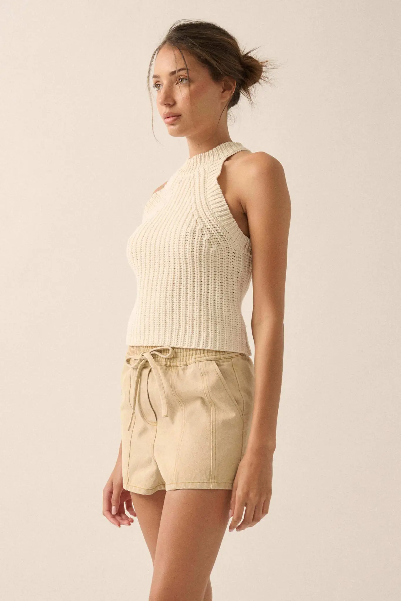 Brand New Day Denim Drawstring Shorts - Image 14