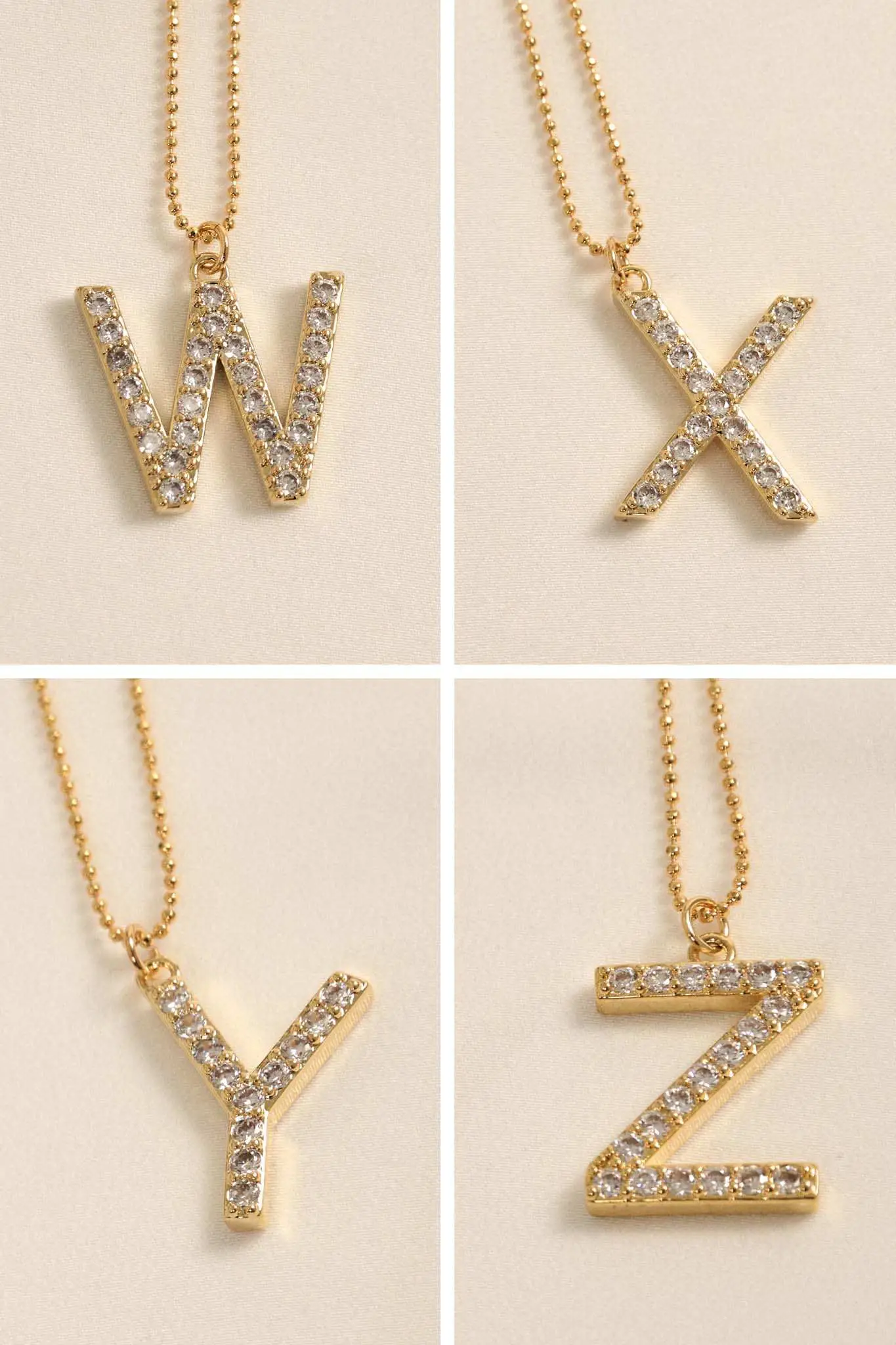 Brentwood Pavé Initial Necklace - Image 10