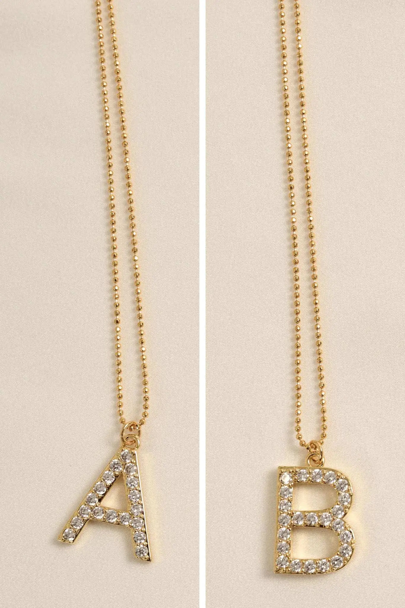 Brentwood Pavé Initial Necklace - Image 4