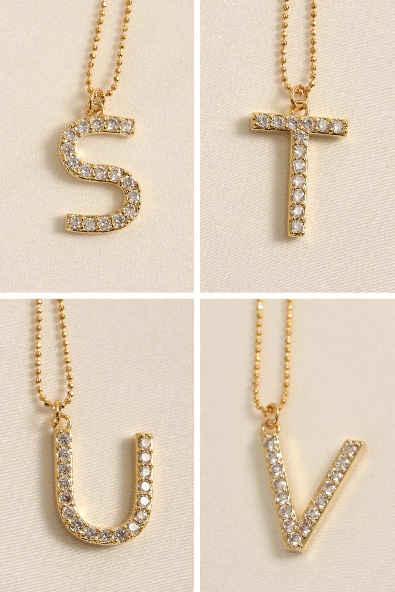 Brentwood Pavé Initial Necklace - Image 9