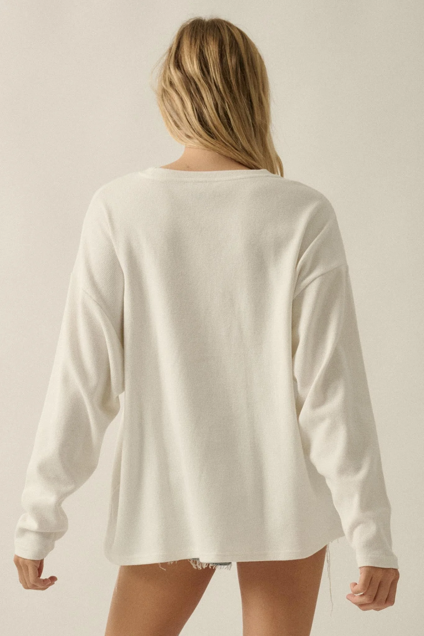 Buckle Up Oversize Western Thermal Graphic Top - Image 9
