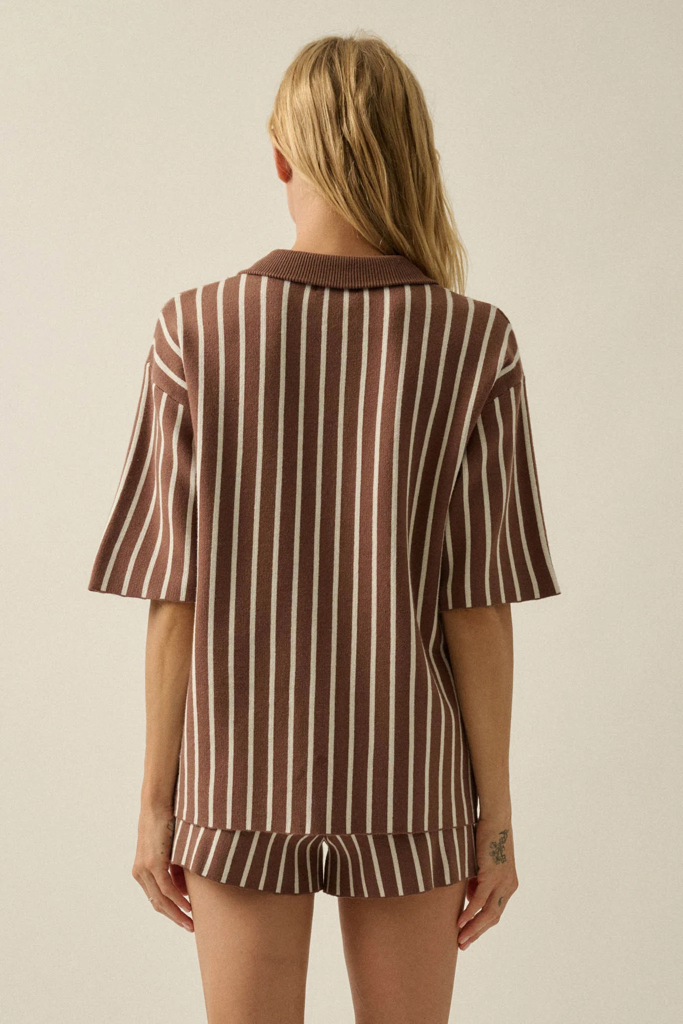 Cabana Club Striped Knit Button-Up Resort Shirt - Image 2