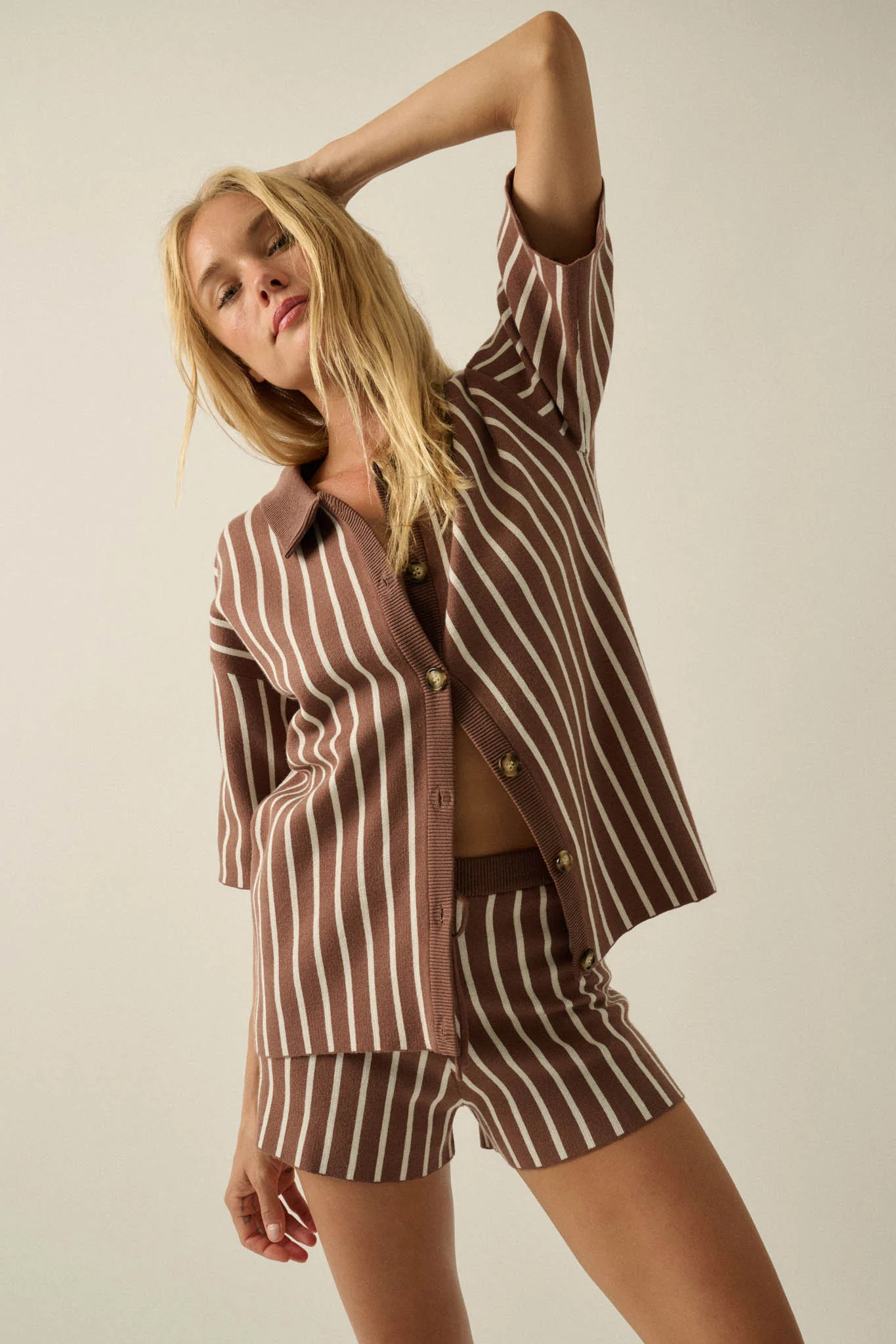 Cabana Club Striped Knit Button-Up Resort Shirt - Image 5