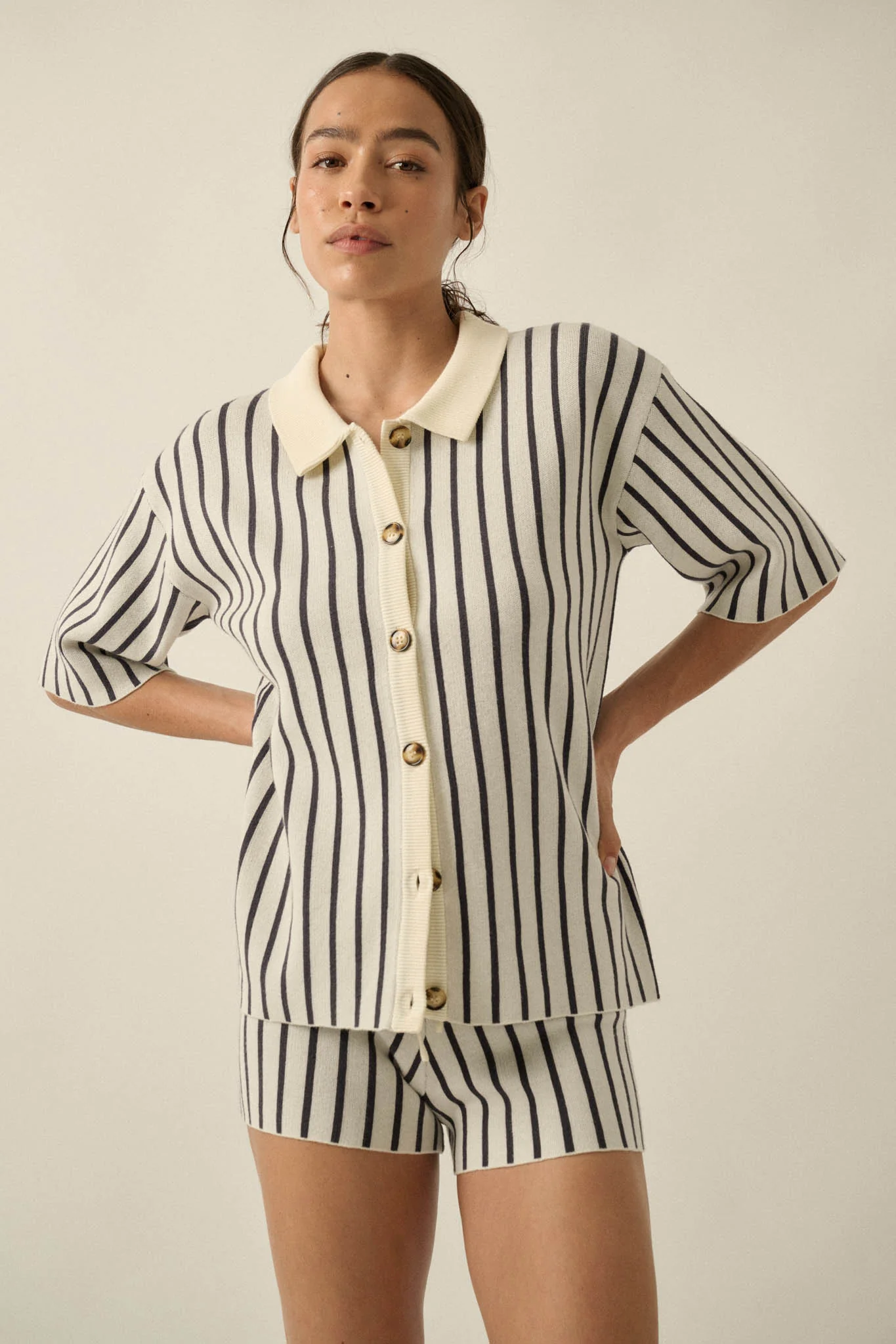 Cabana Club Striped Knit Button-Up Resort Shirt - Image 7