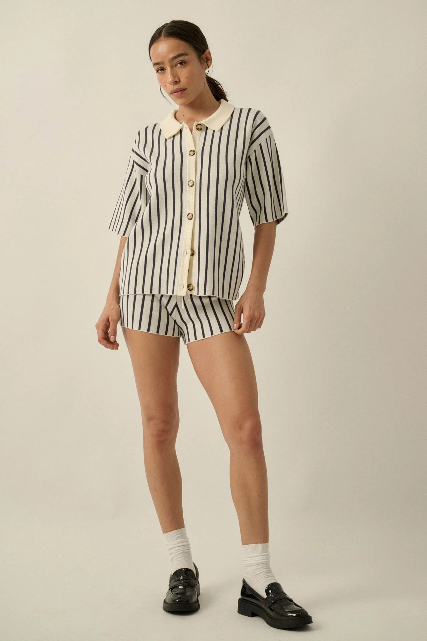 Cabana Club Striped Knit Button-Up Resort Shirt - Image 9