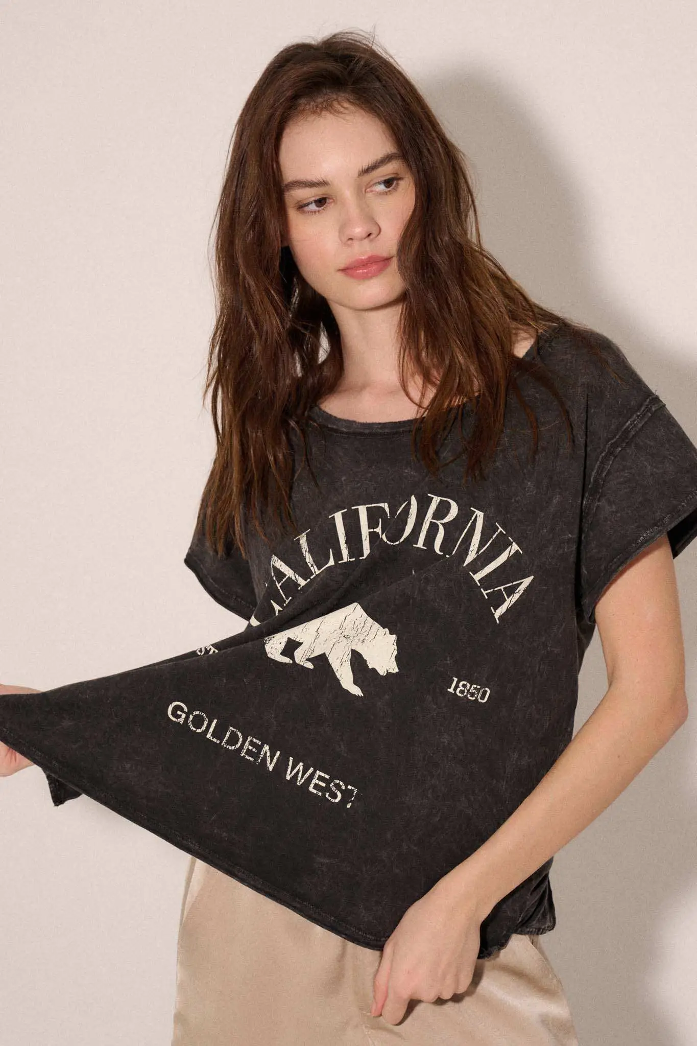 California Bear Vintage-Wash Graphic Tee - Image 3