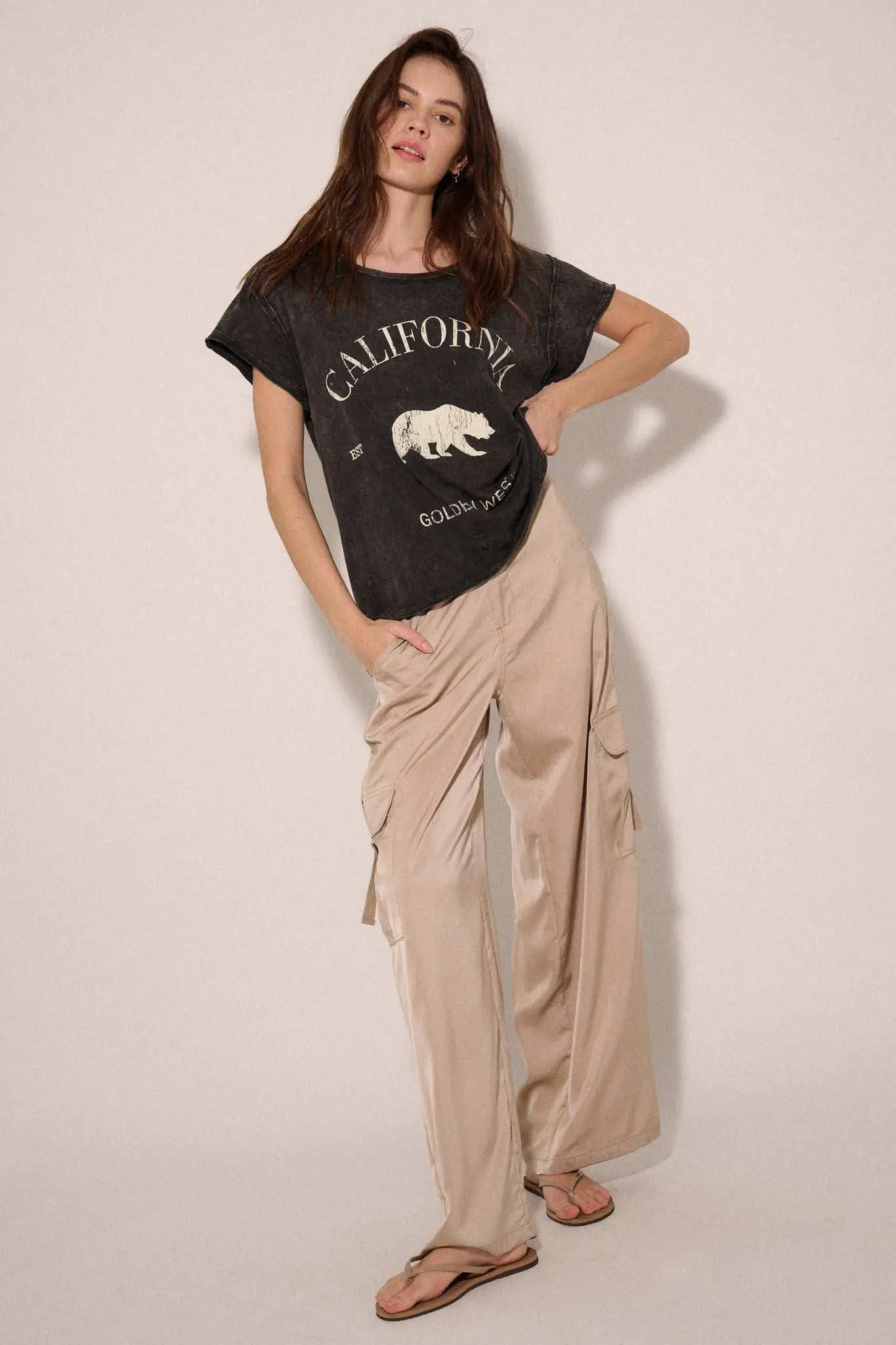 California Bear Vintage-Wash Graphic Tee - Image 4