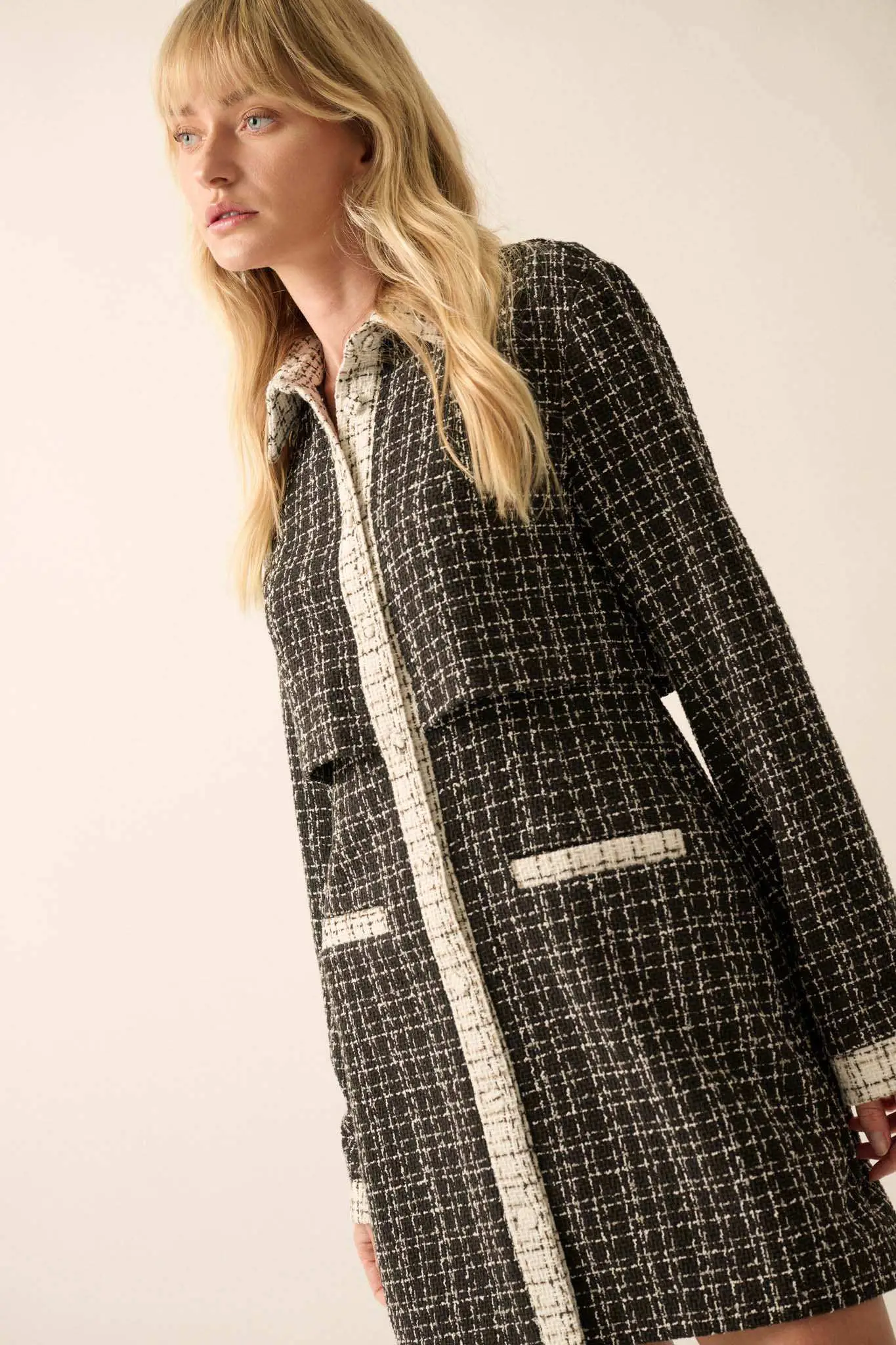 Call Me Coco Tweed Layered-Look Suit Dress - Image 11