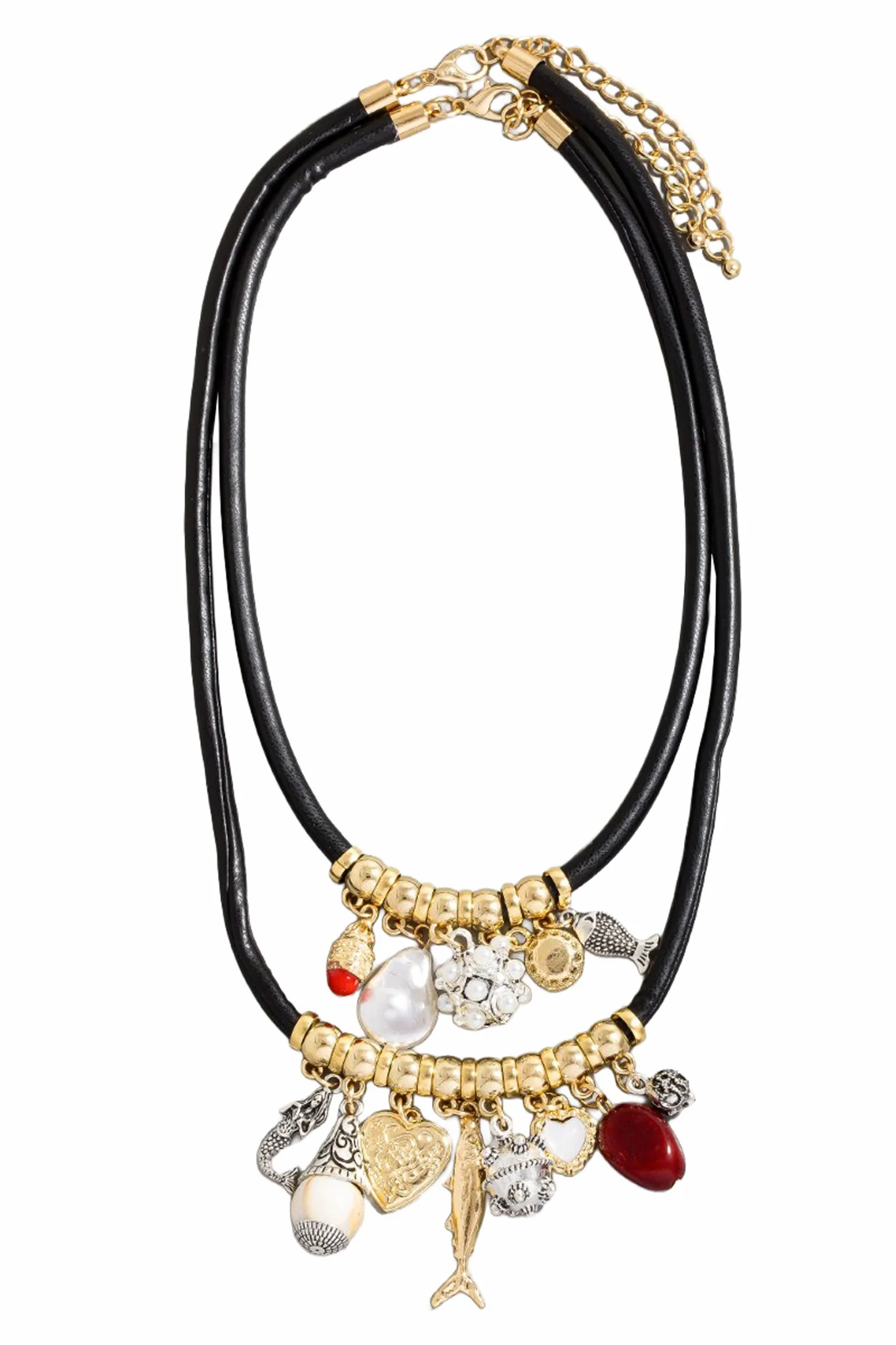 Catalina Sea Charms Layered Cord Necklace Set - Image 2