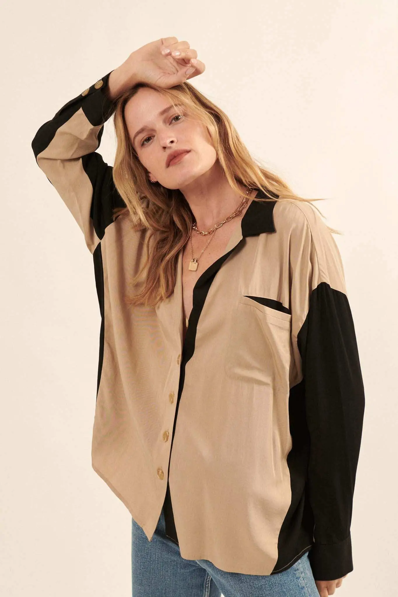 Change Your Mind Colorblock Pocket Shirt - Image 7