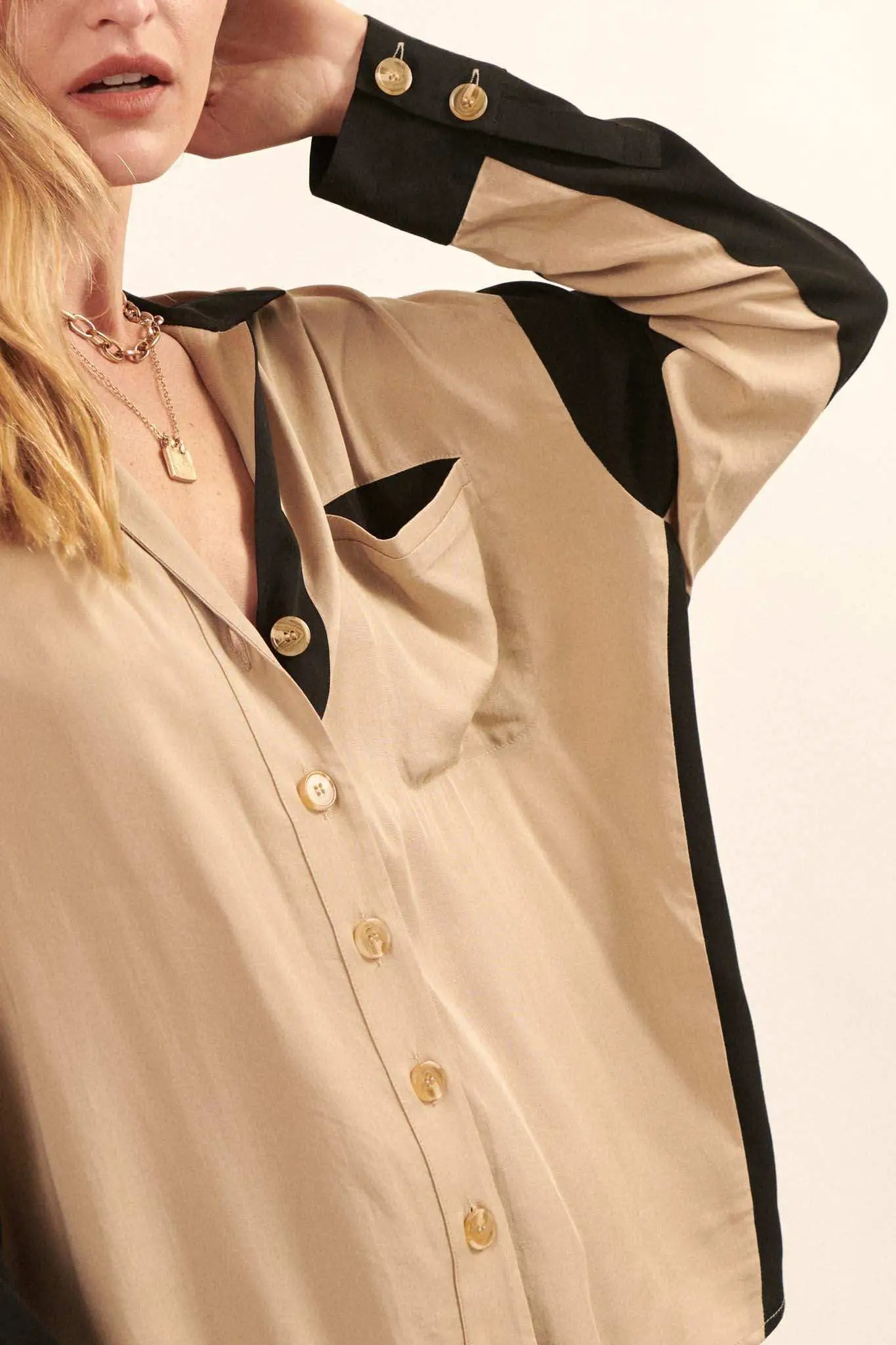 Change Your Mind Colorblock Pocket Shirt - Image 8