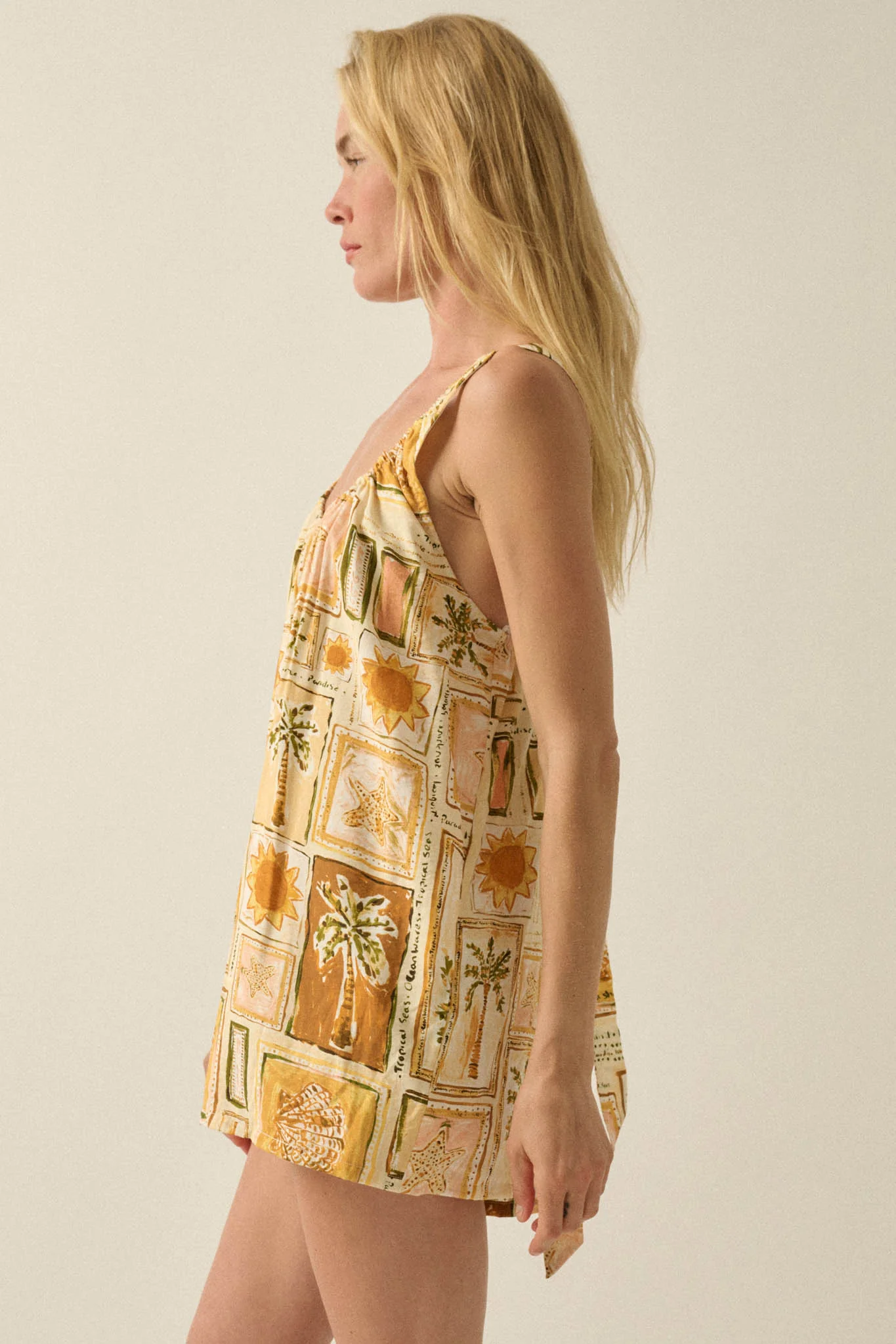 Chasing Paradise Tropical-Print Tie-Back Romper - Image 6