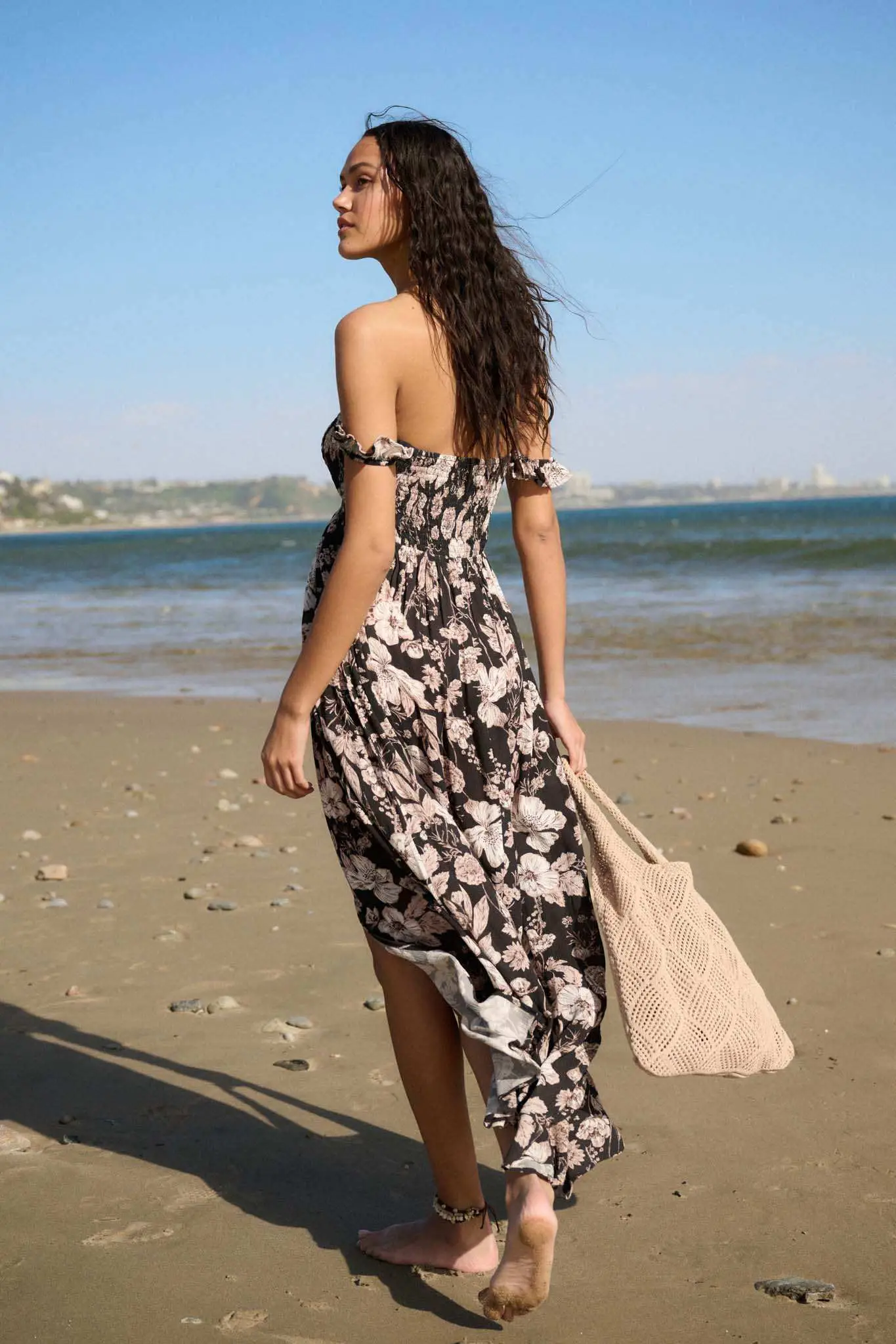 Chic Petals Smocked Floral Off-Shoulder Maxi Dress - Image 3