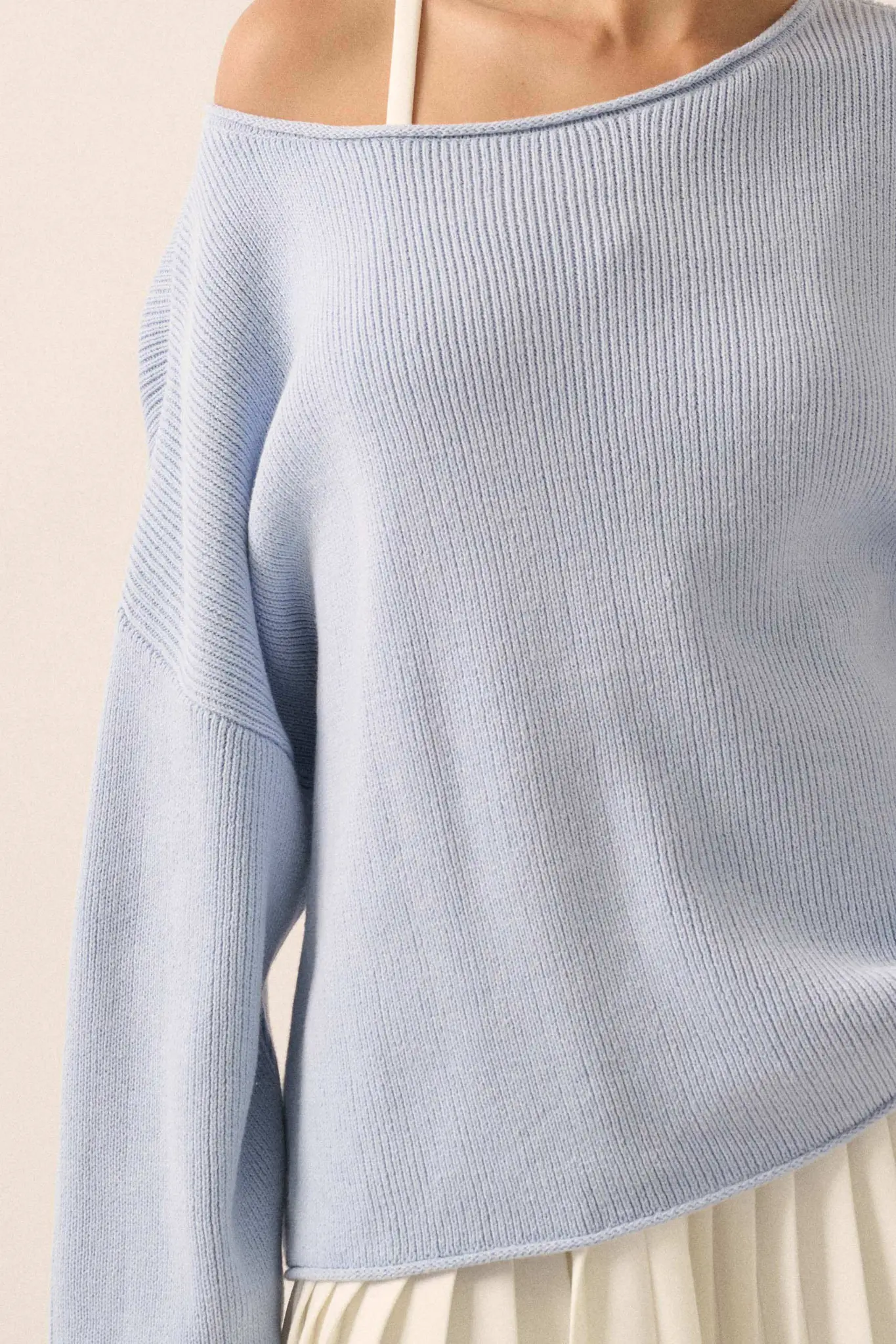 Chill Vibes Rolled-Edge Ribbed Knit Sweater - Image 16