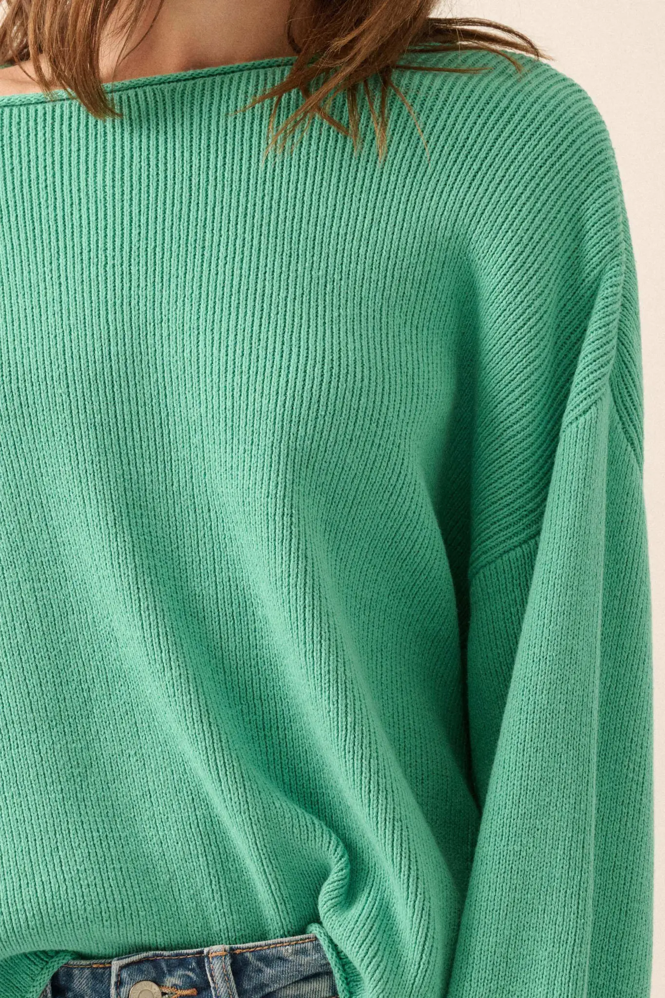 Chill Vibes Rolled-Edge Ribbed Knit Sweater - Image 19