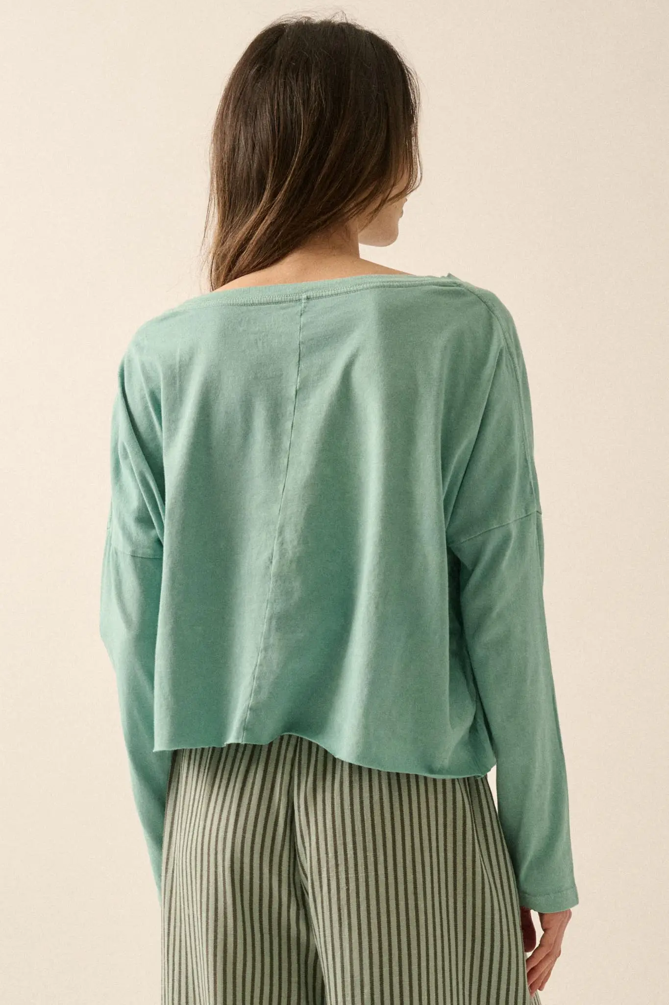 Climb High Cropped Long-Sleeve Graphic Tee - Image 6