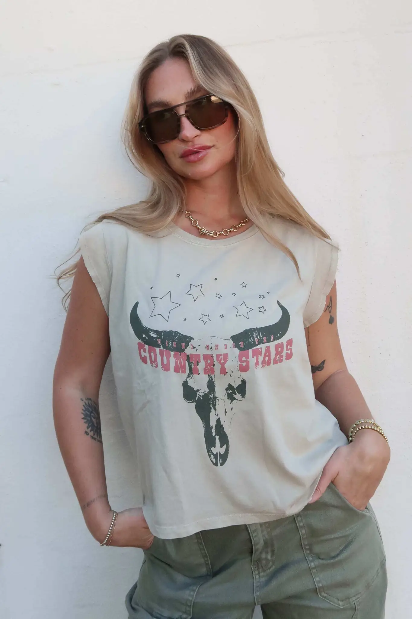 Country Stars Sleeveless Graphic Tee - Image 4
