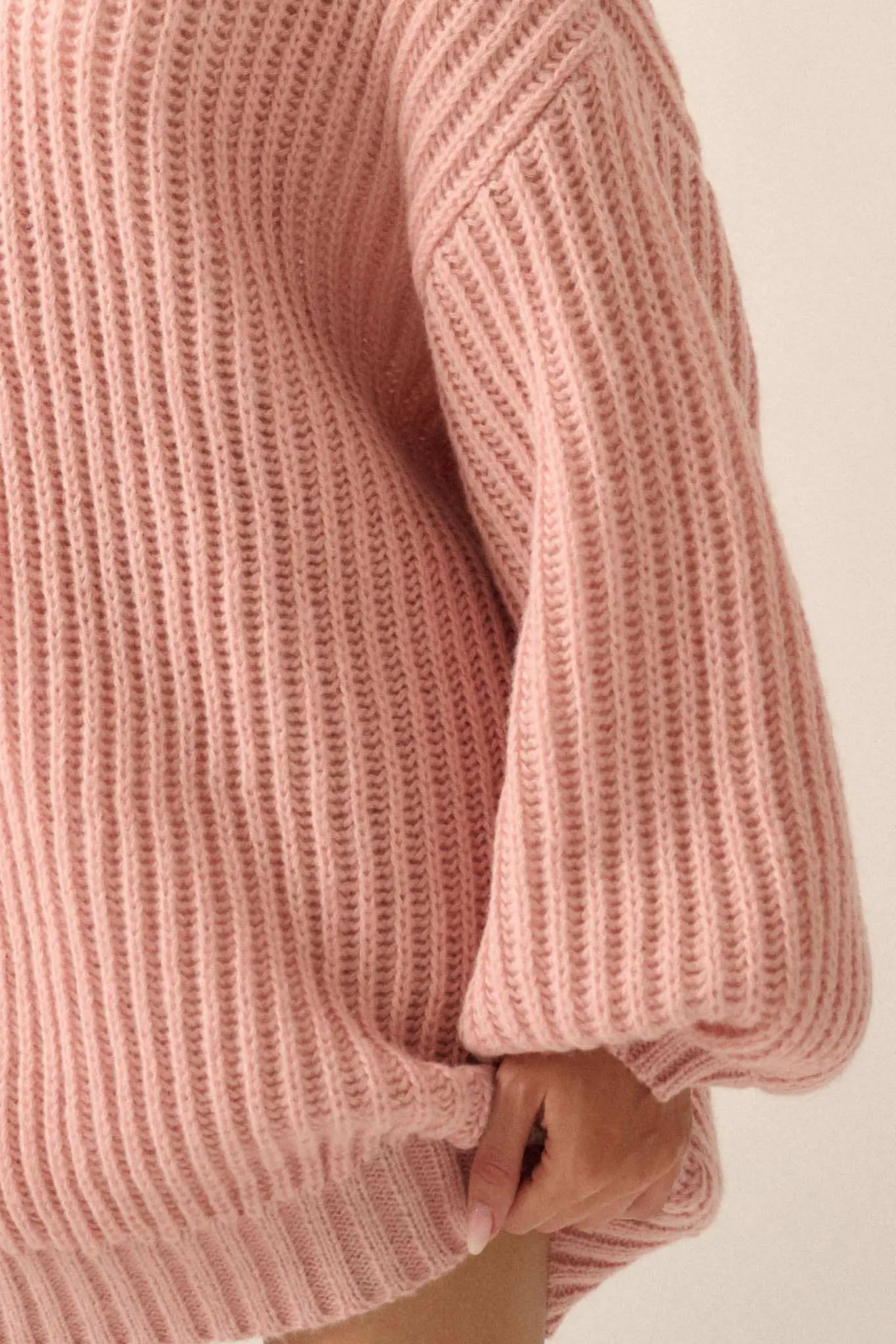 Cozy Up Chunky Knit Oversize Cowl-Neck Sweater - Image 23