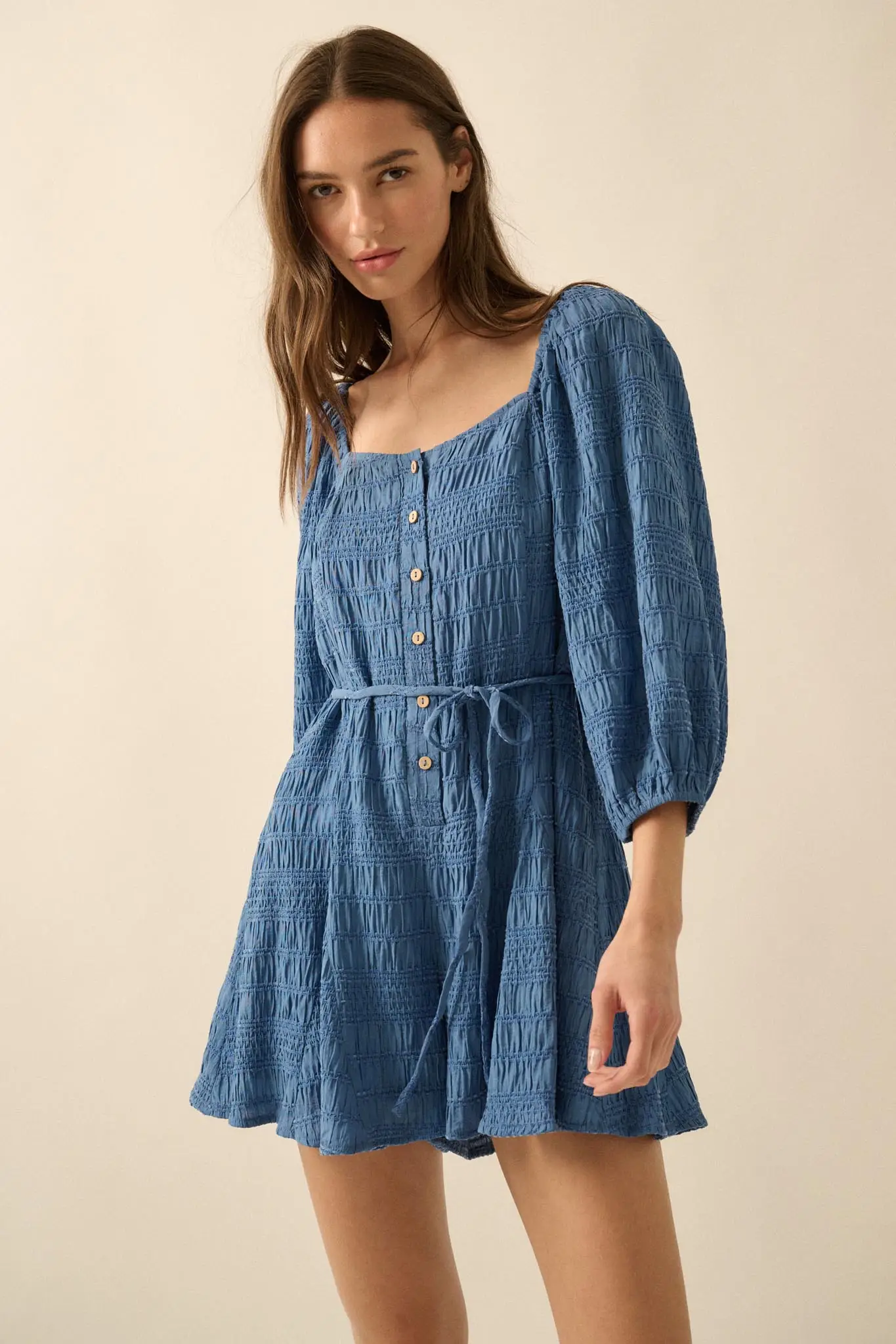 Day by Day Smocked Bubble-Sleeve Romper - Image 13