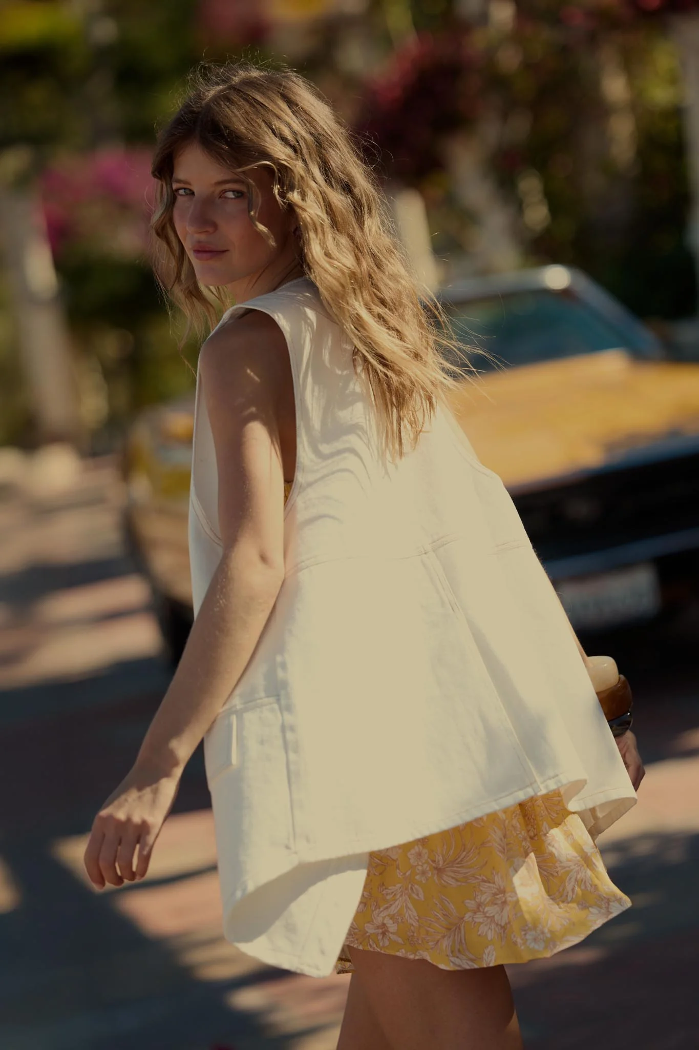 Days Go By Denim Snap-Front Vest - Image 12