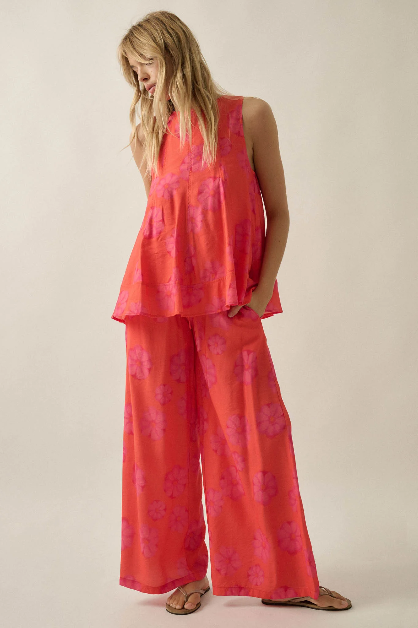 Delightful Days Floral Wide-Leg Drawstring Pants - Image 10