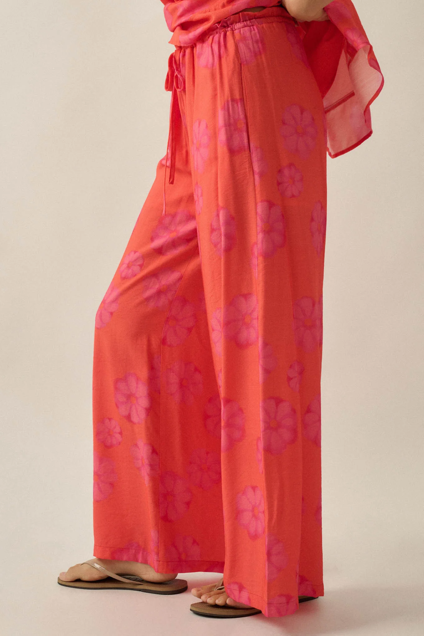 Delightful Days Floral Wide-Leg Drawstring Pants - Image 11