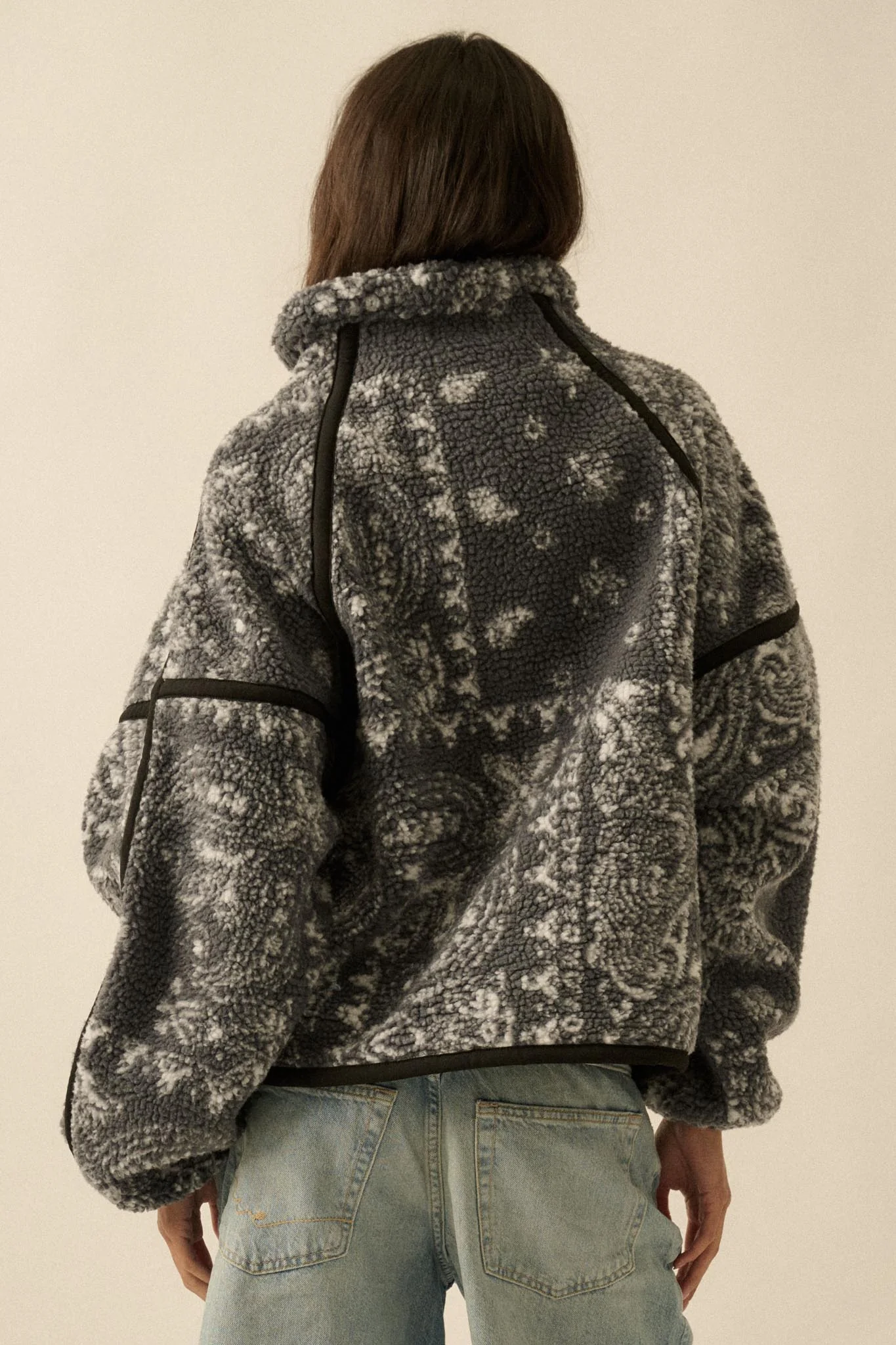 Dream On Paisley-Print Fleece Half-Zip Pullover - Image 21