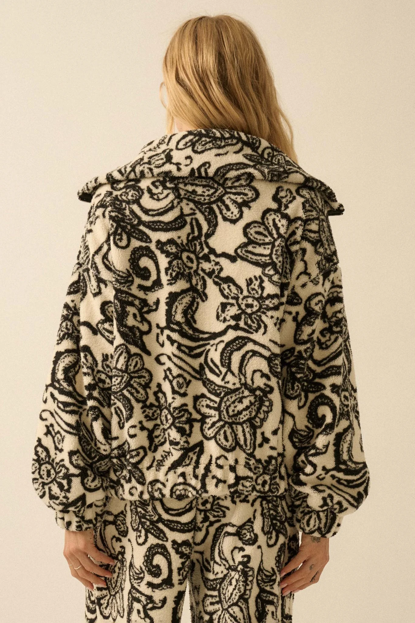 Dream World Paisley Fleece Half-Zip Pullover - Image 6