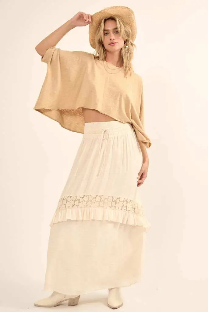 Easy Fit Vintage-Wash Cotton Oversized Boxy Tee - Image 34