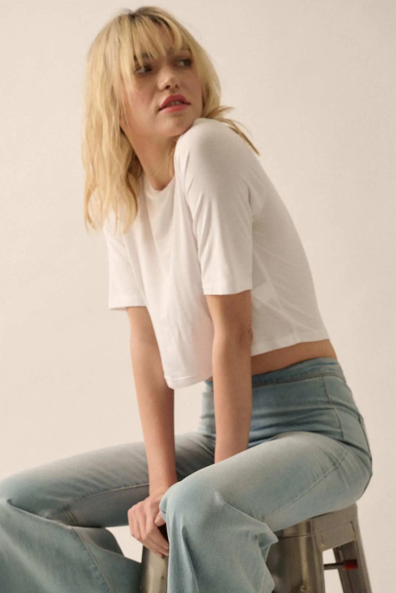Essential Trends Modal Jersey Cropped Tee - Image 11