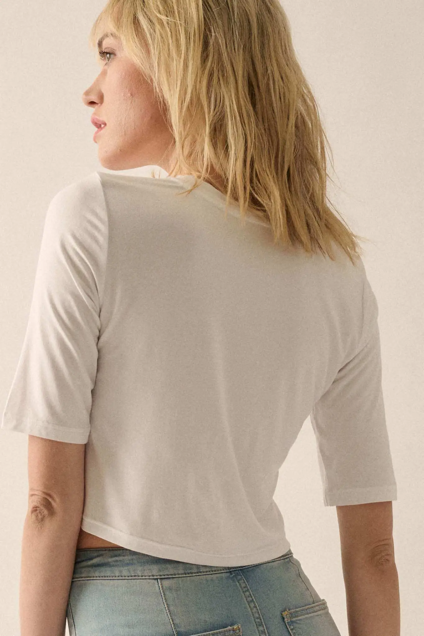 Essential Trends Modal Jersey Cropped Tee - Image 12