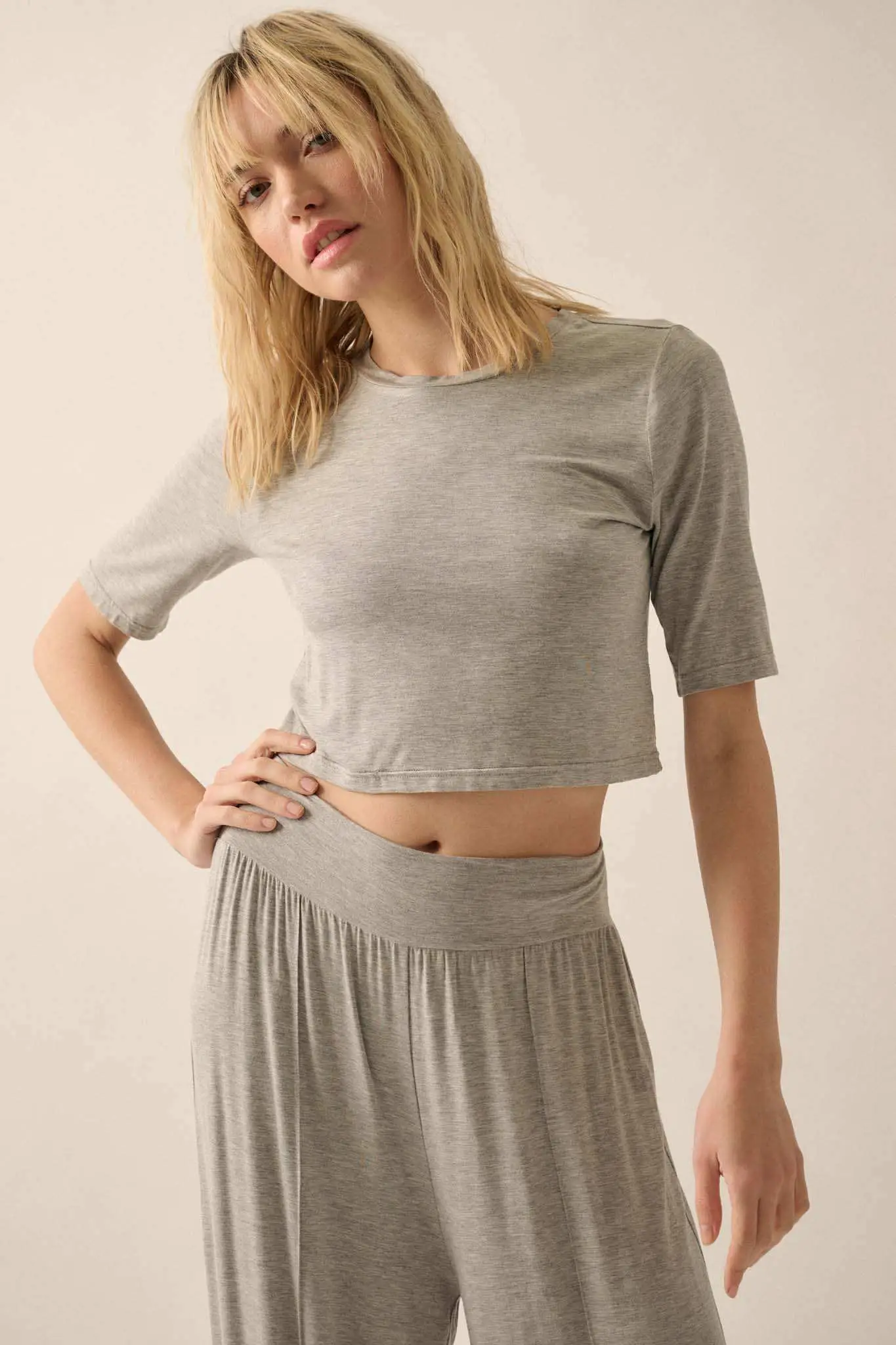 Essential Trends Modal Jersey Cropped Tee - Image 13