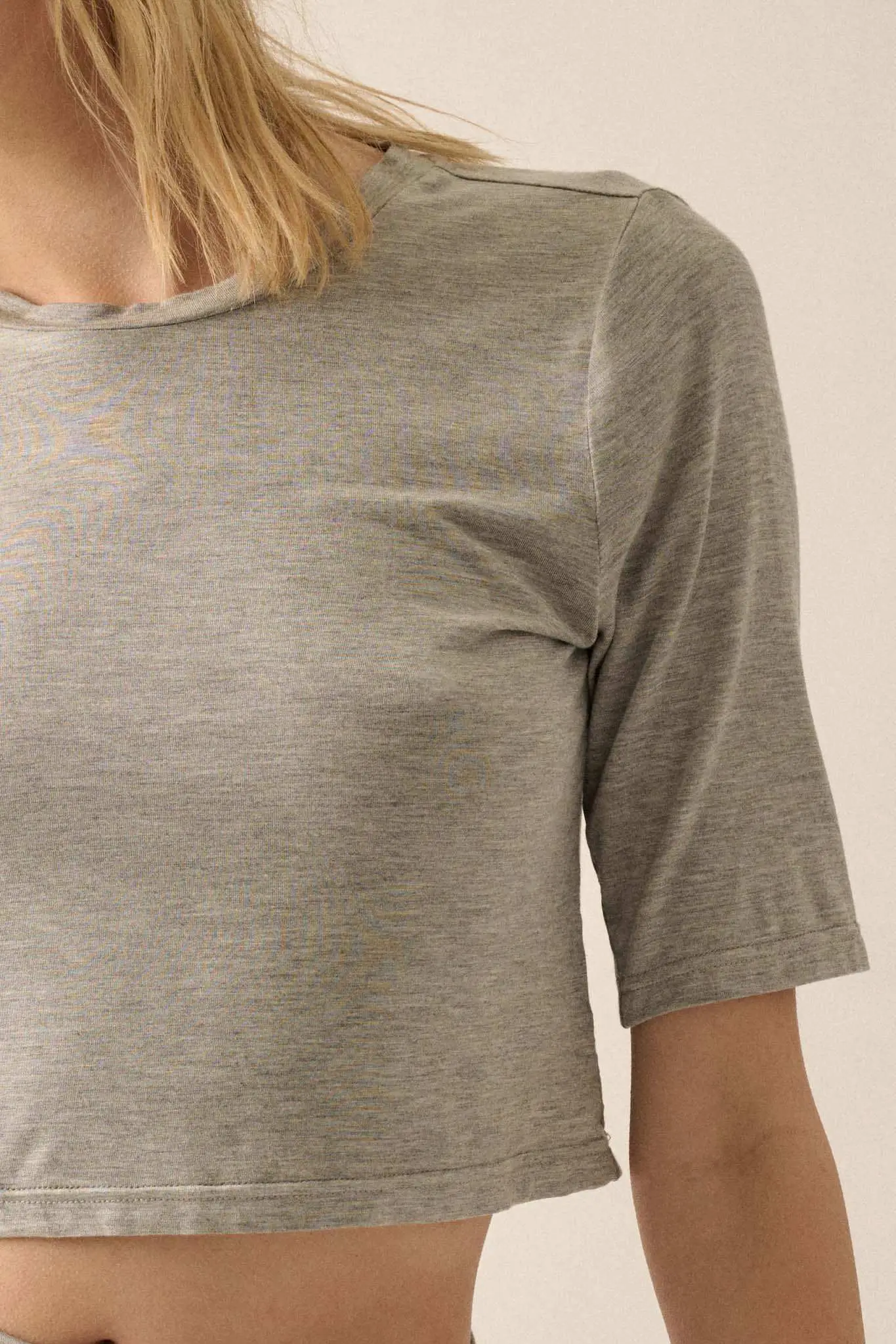 Essential Trends Modal Jersey Cropped Tee - Image 14