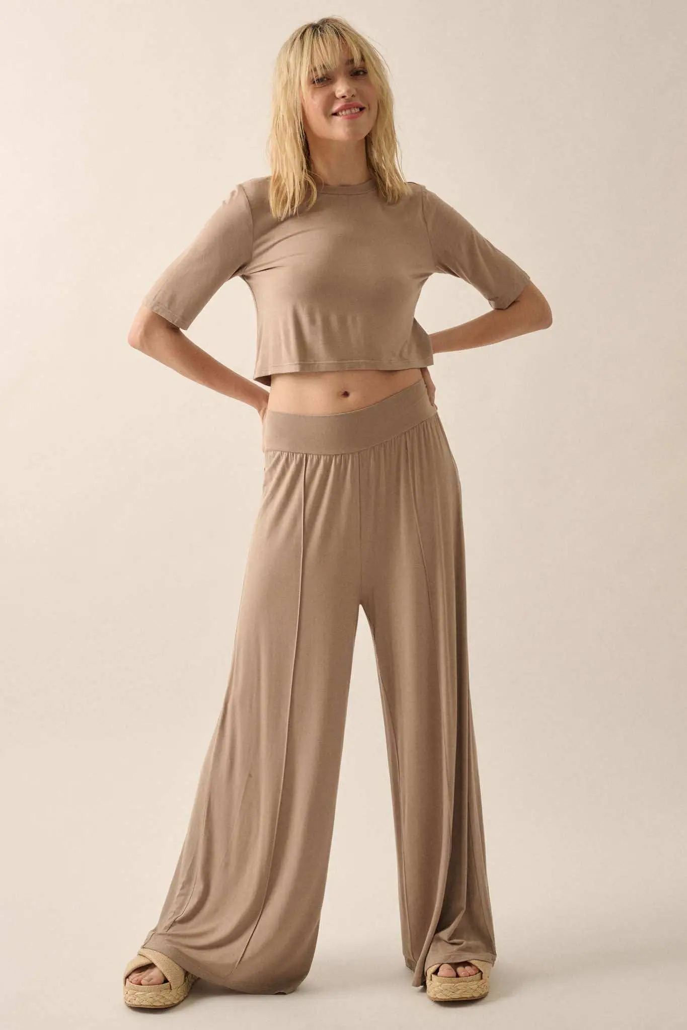 Essential Trends Modal Jersey Cropped Tee - Image 5