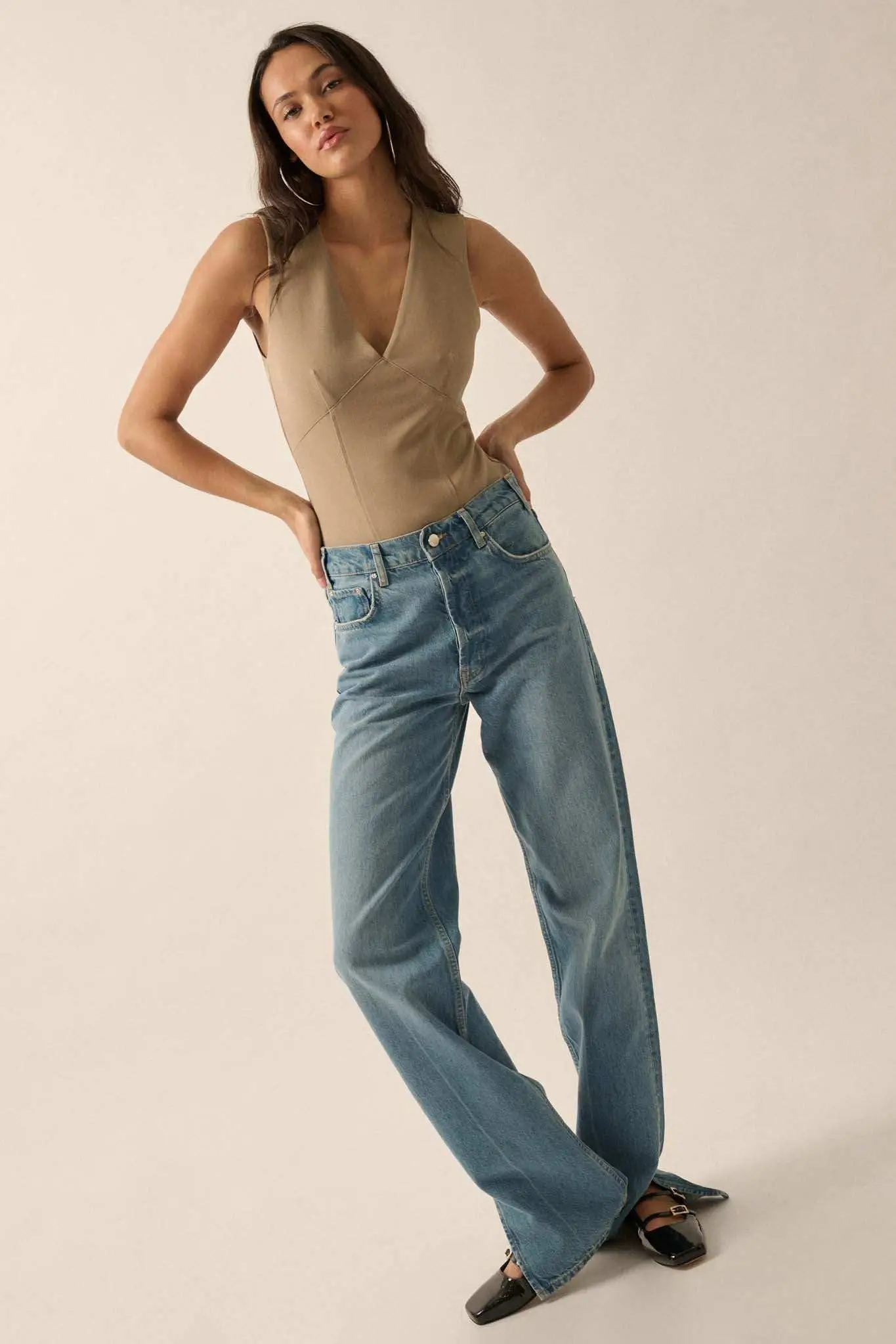 Essential Trends Solid Crepe Contour Bodysuit - Image 17