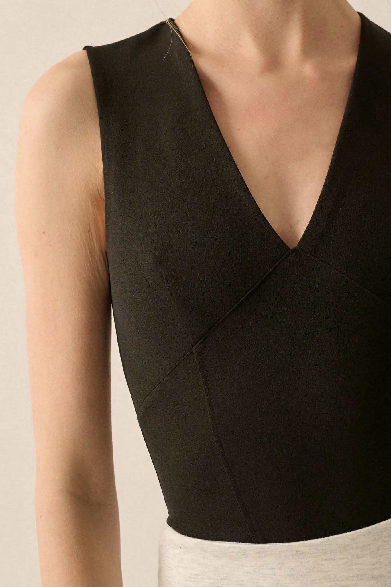 Essential Trends Solid Crepe Contour Bodysuit - Image 9