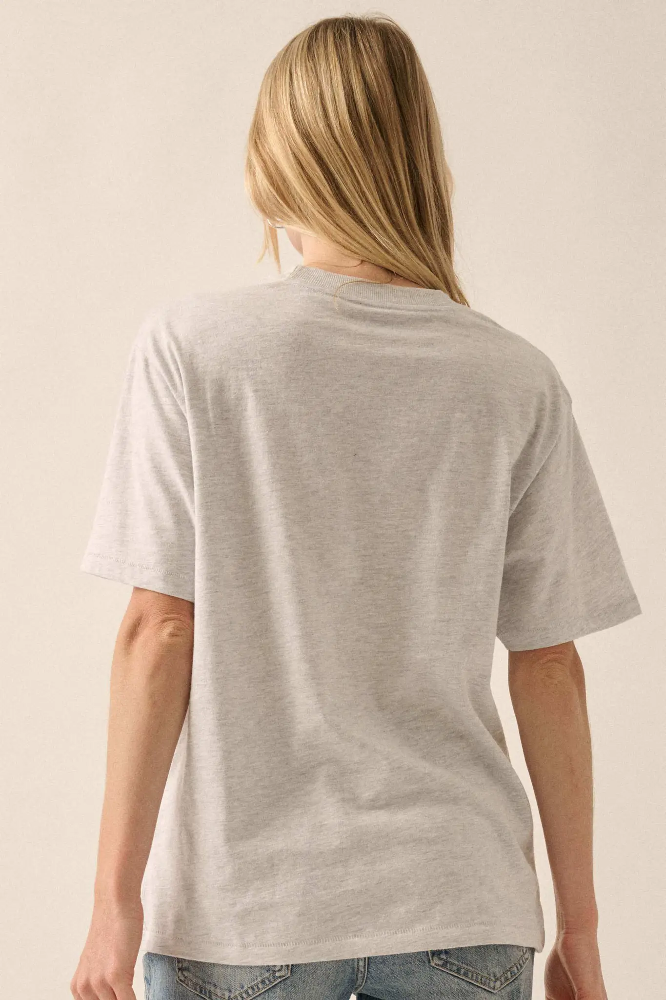 Être Credit Loose-Fit Heather Graphic Tee - Image 6