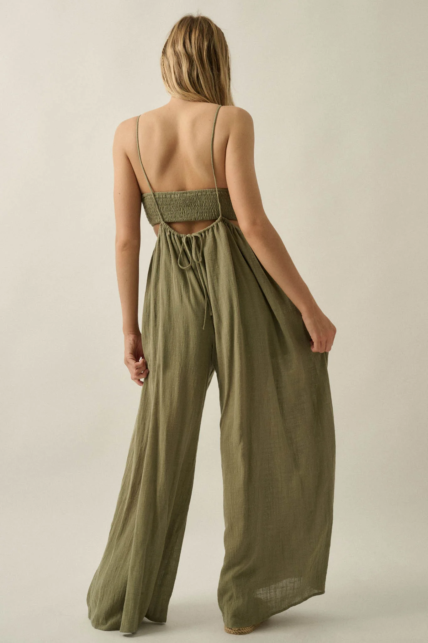 Every Breath Cotton Gauze Wide-Leg Jumpsuit - Image 15