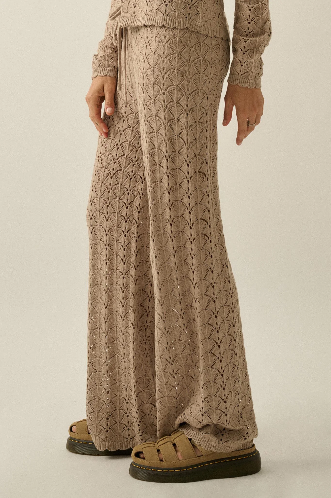 Everything You Need Pointelle-Knit Sweater Pants - Image 14