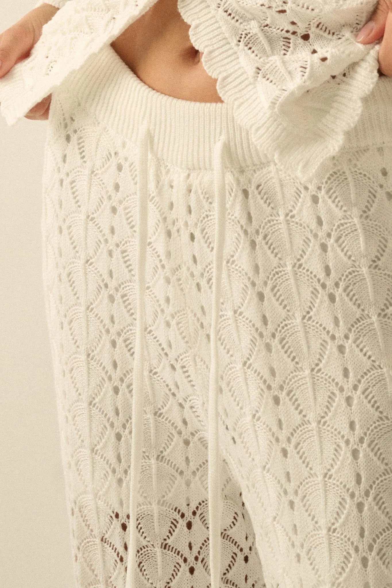 Everything You Need Pointelle-Knit Sweater Pants - Image 6