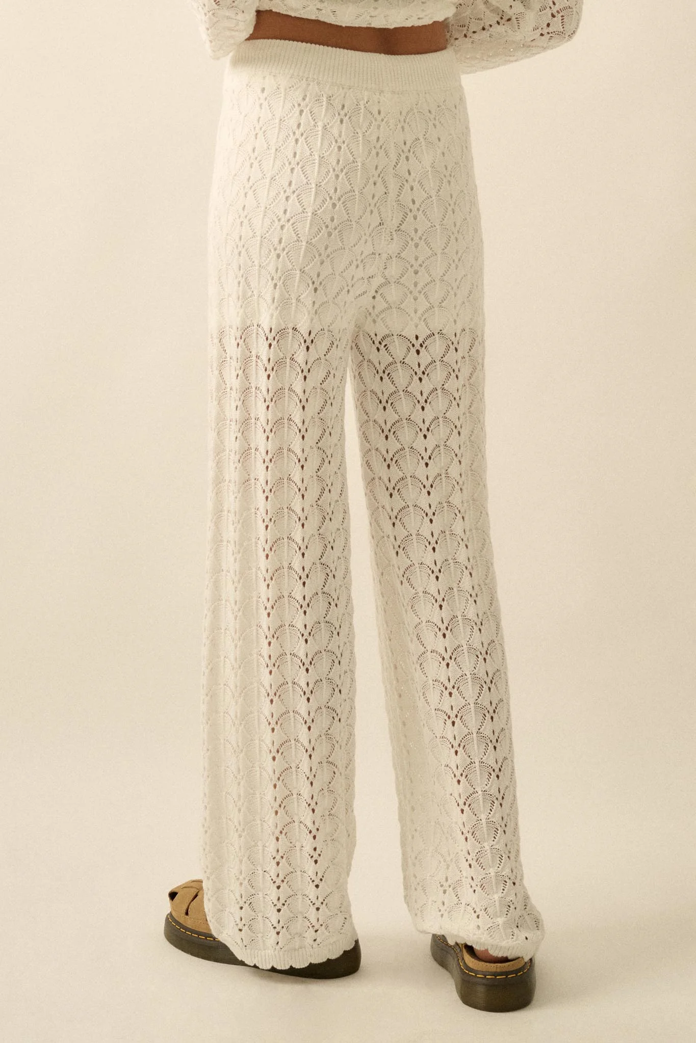 Everything You Need Pointelle-Knit Sweater Pants - Image 9