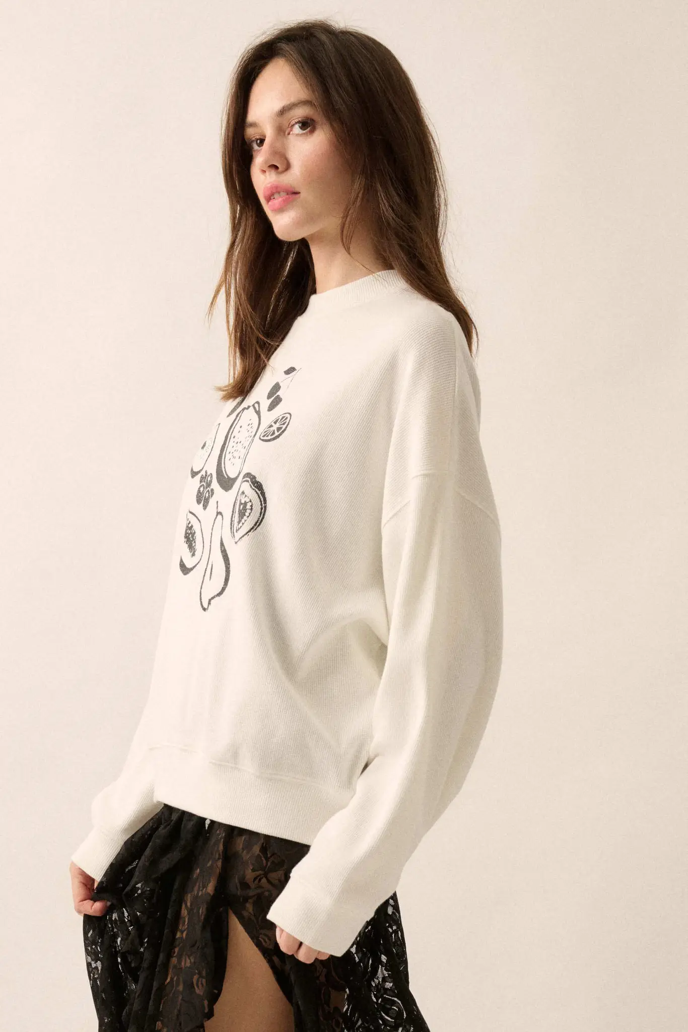 Fab Fruit Oversize Thermal Graphic Top - Image 5