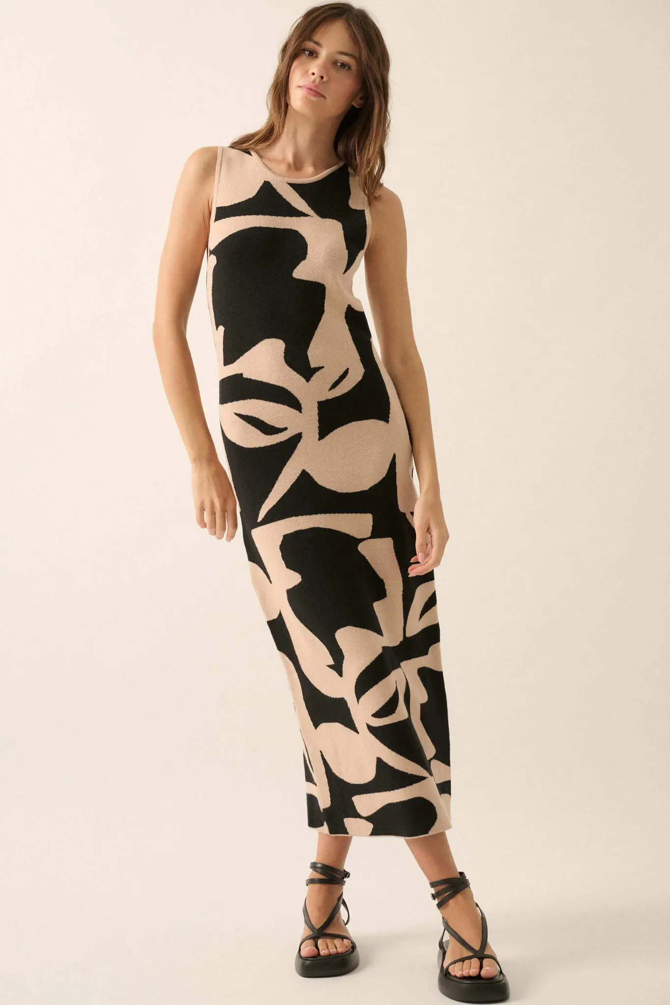 Fantastic Flora Floral Jacquard Midi Sweater Dress - Image 13