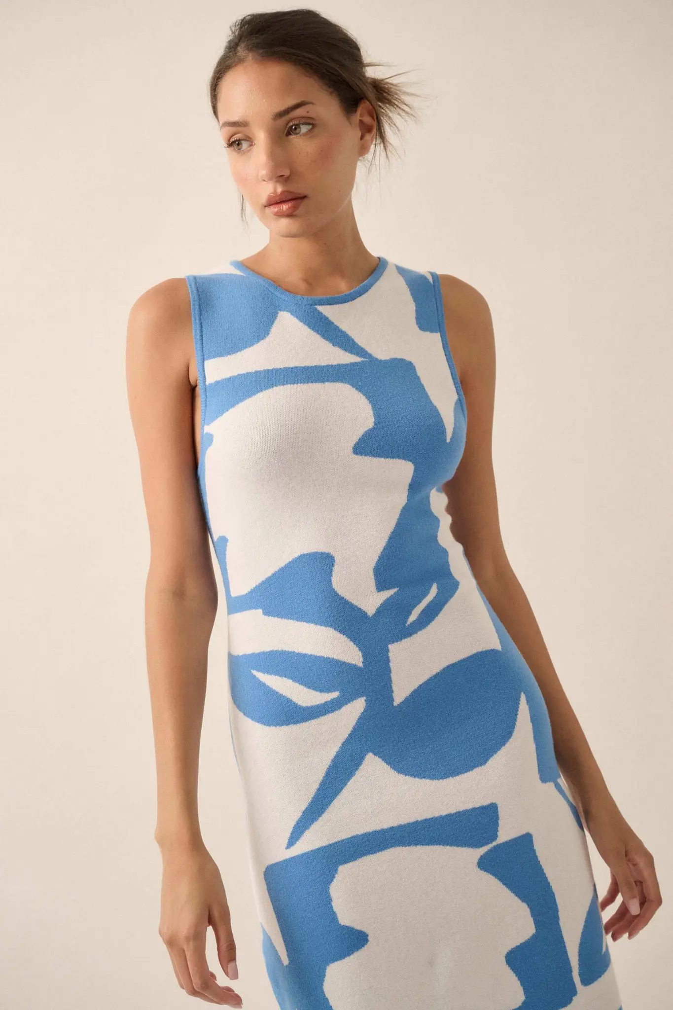 Fantastic Flora Floral Jacquard Midi Sweater Dress - Image 22