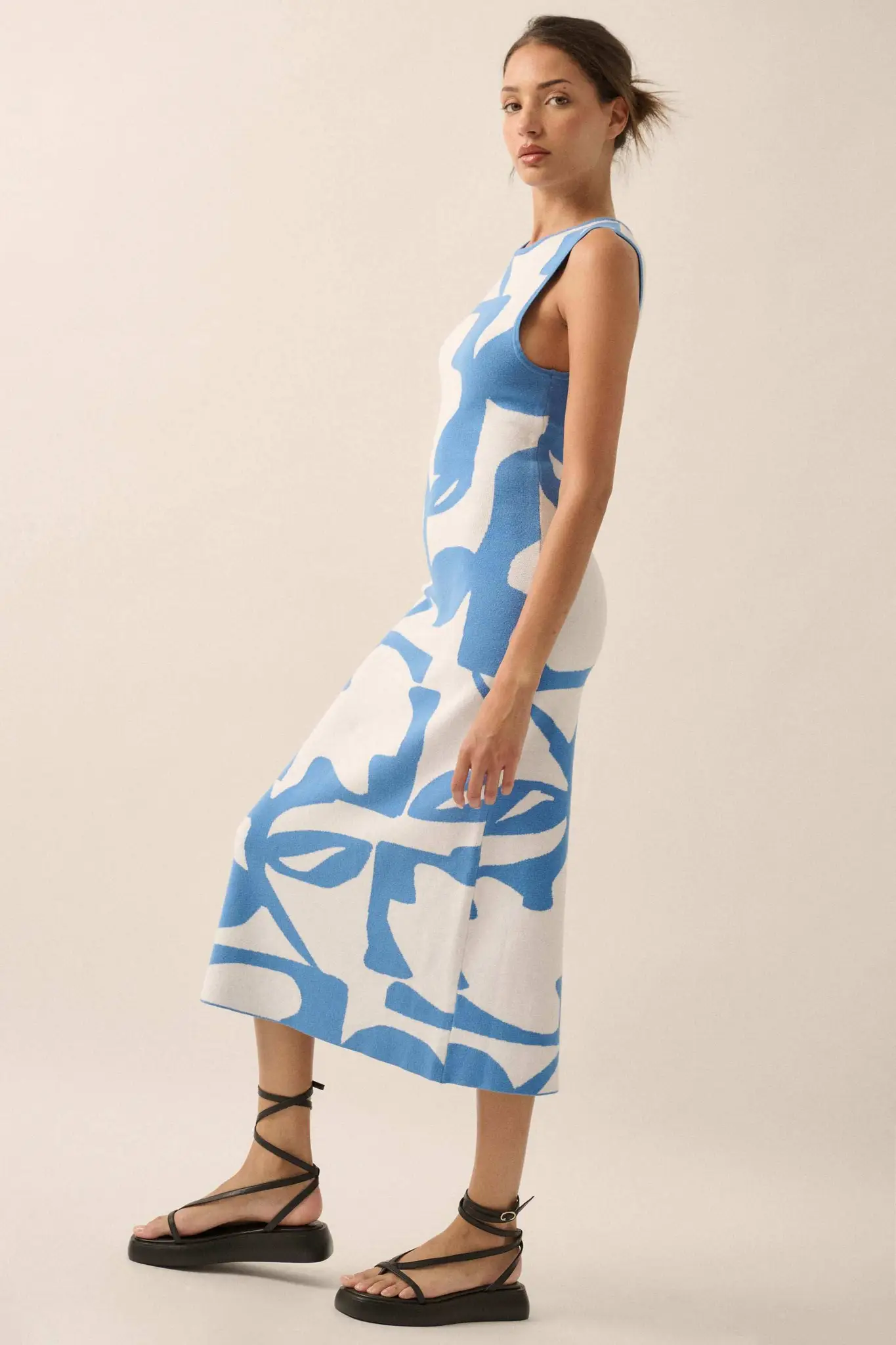 Fantastic Flora Floral Jacquard Midi Sweater Dress - Image 23