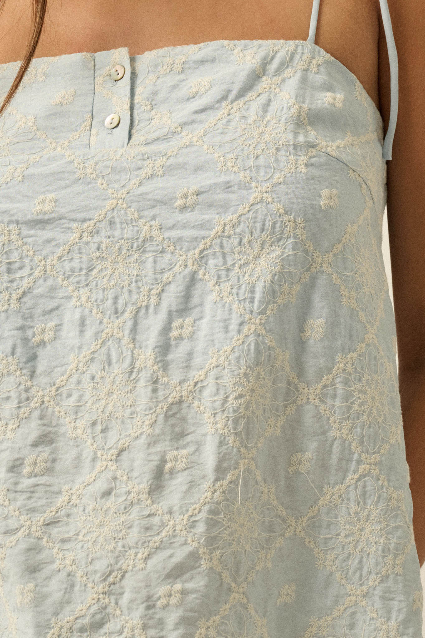 Feeling Flirty Embroidered Straight-Neck Cami Top - Image 17
