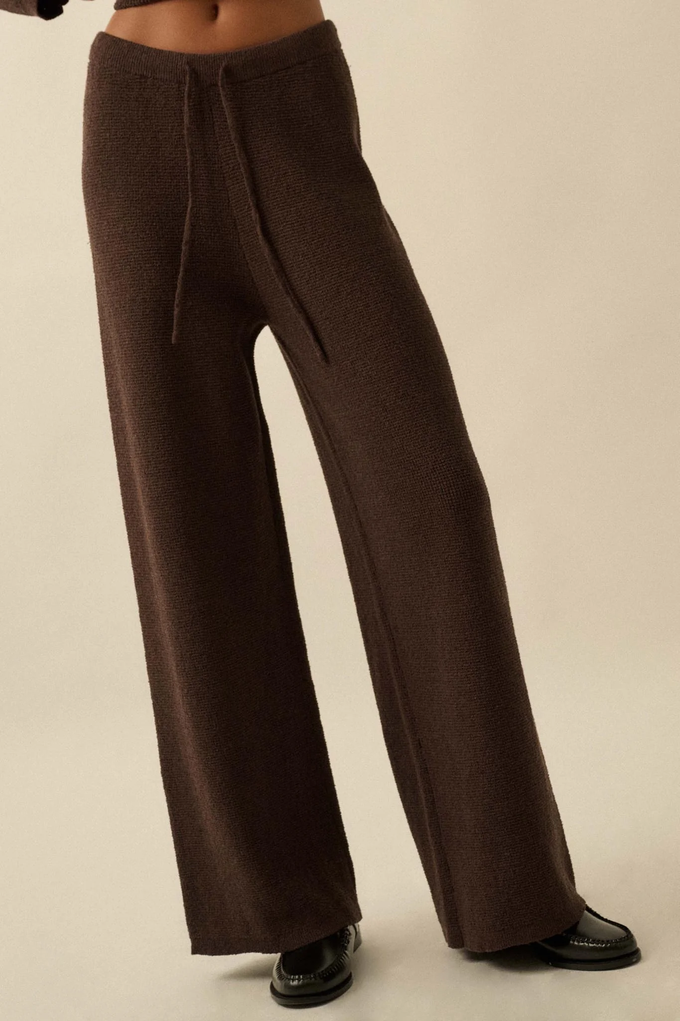 Feeling Great Textured Knit Wide-Leg Sweater Pants - Image 14