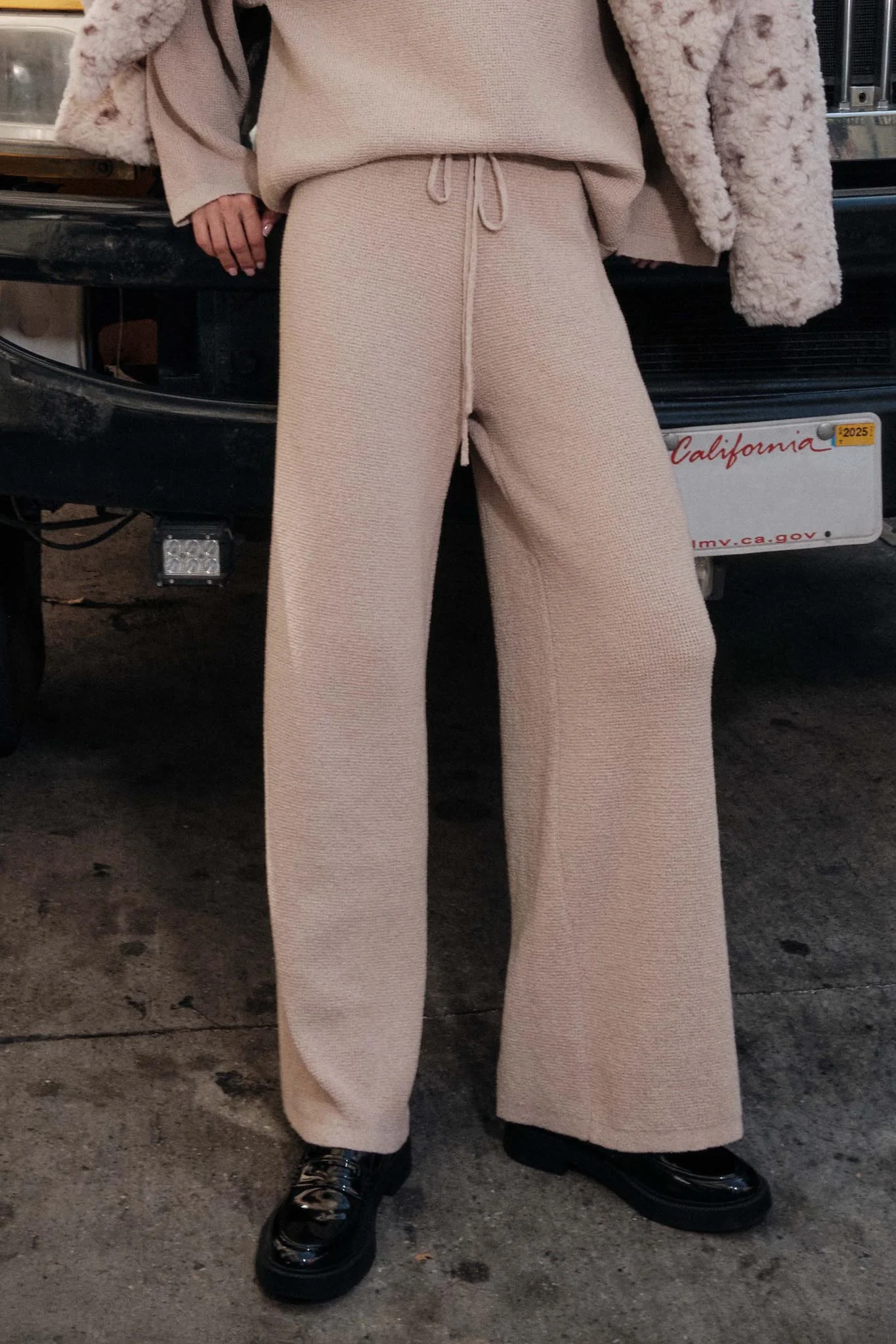 Feeling Great Textured Knit Wide-Leg Sweater Pants - Image 2