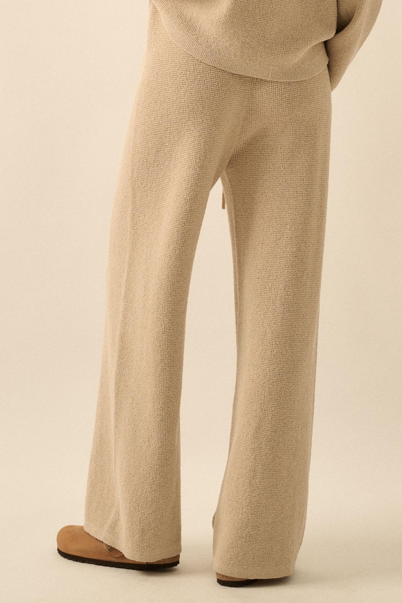 Feeling Great Textured Knit Wide-Leg Sweater Pants - Image 9