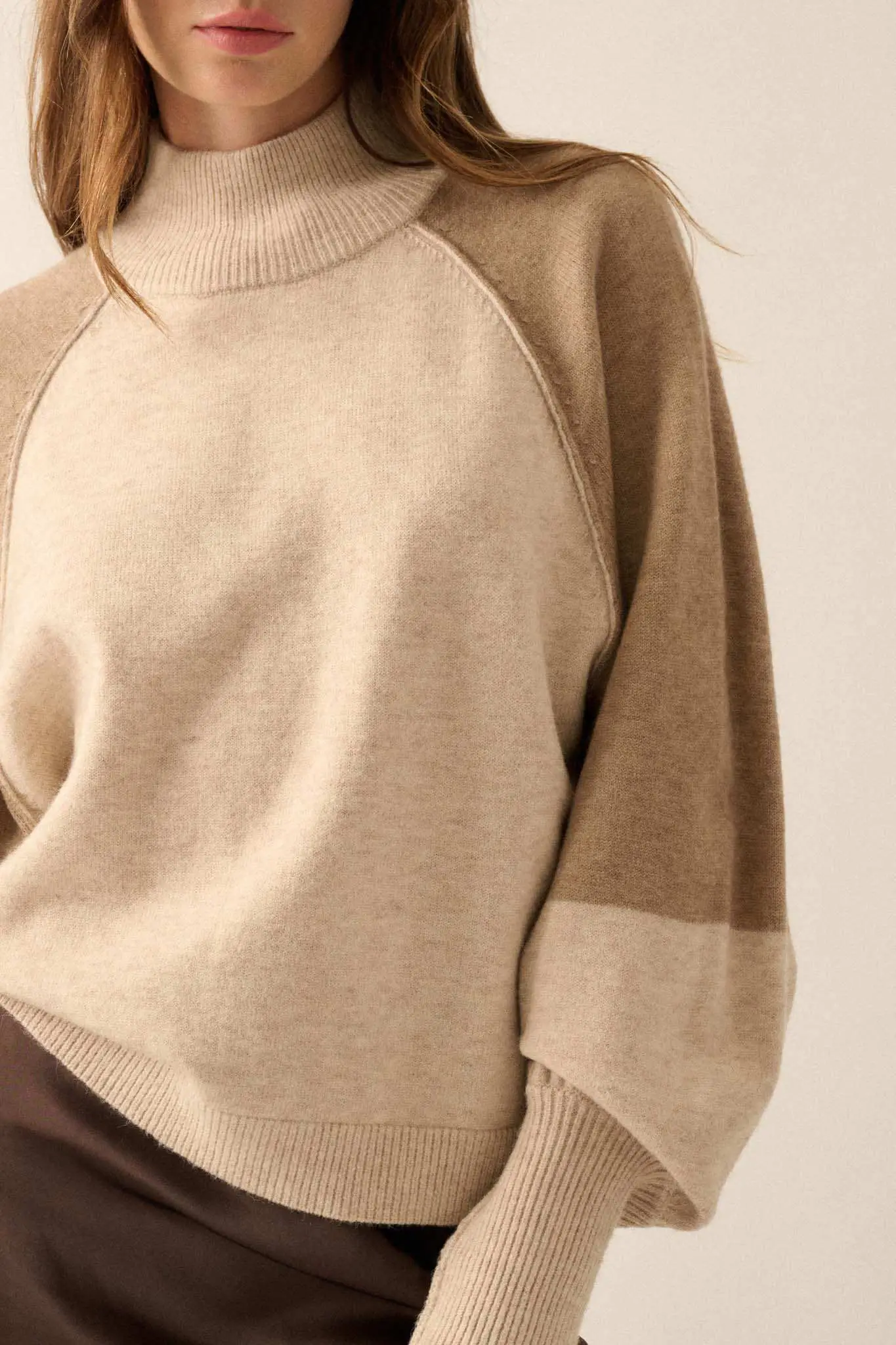Find Your Truth Colorblock Mock-Neck Sweater - Image 5